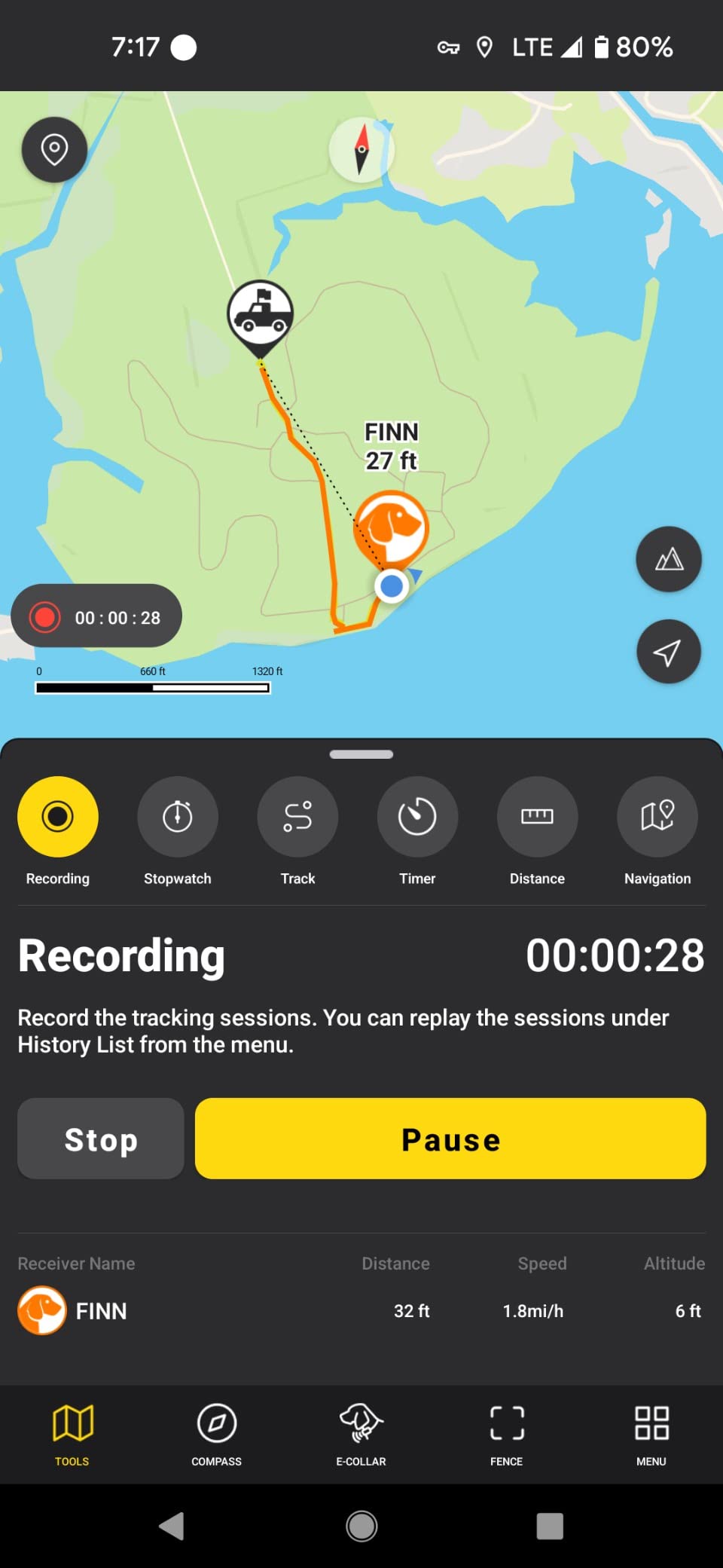 Dogtra Pathfinder 2 GPS Dog Tracker e Collar 9 Mile Long Range LED Light No Monthly fees Free App Waterproof Smartwatch Control Satellite Real Time Tracking Multiple Dogs Smartphone Required customer photo 1