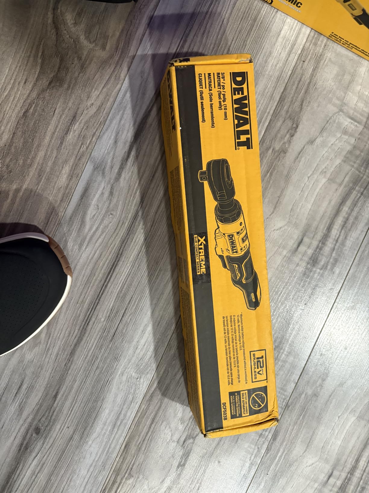 DEWALT XTREME 12V MAX Cordless Ratchet Wrench, 3/8 inch, Bare Tool Only (DCF503B) customer photo 2