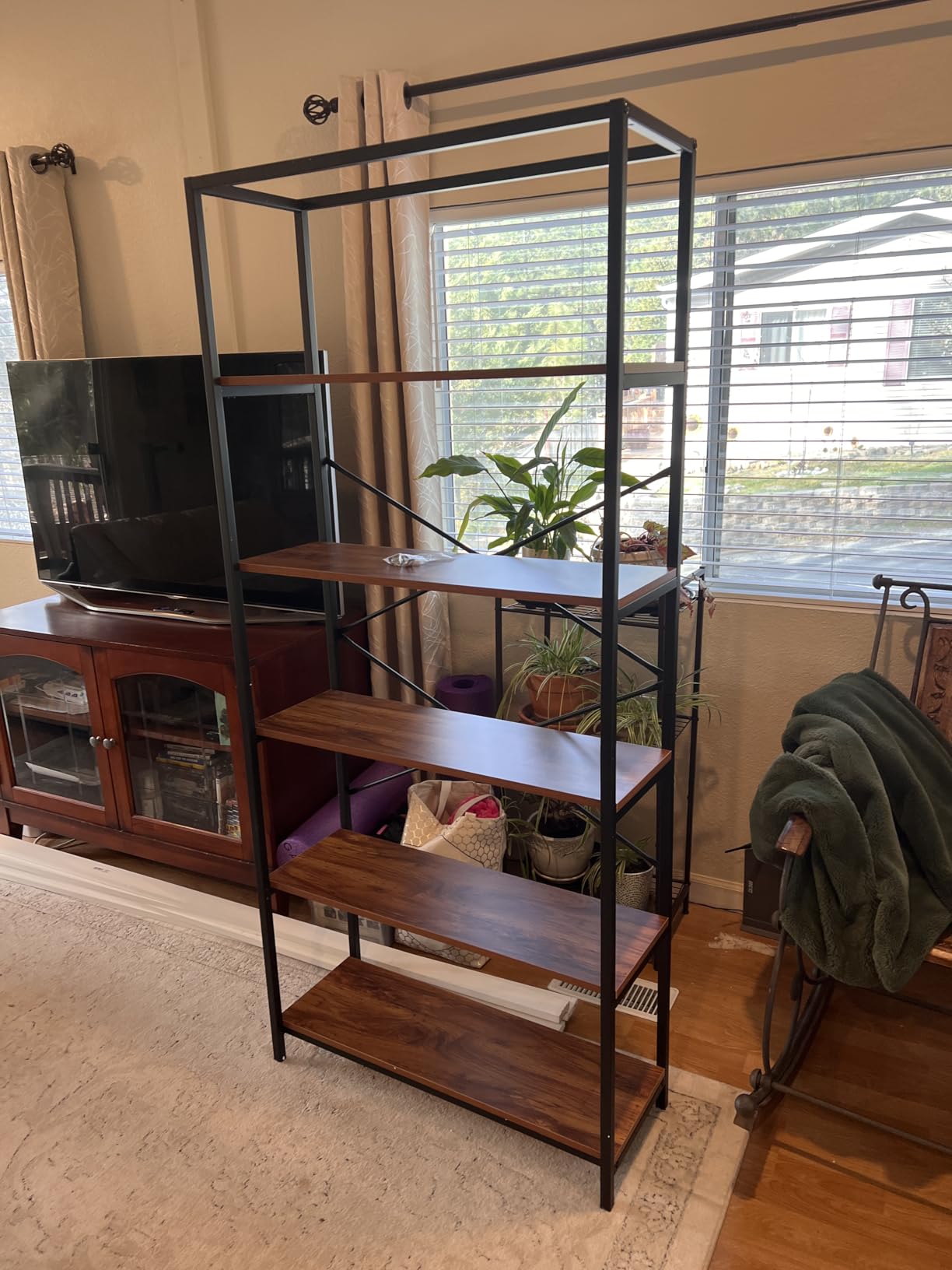 Himimi 5 Tier Bookshelf, Heavy Duty Tall Freestanding Storage Bookcase customer photo 2