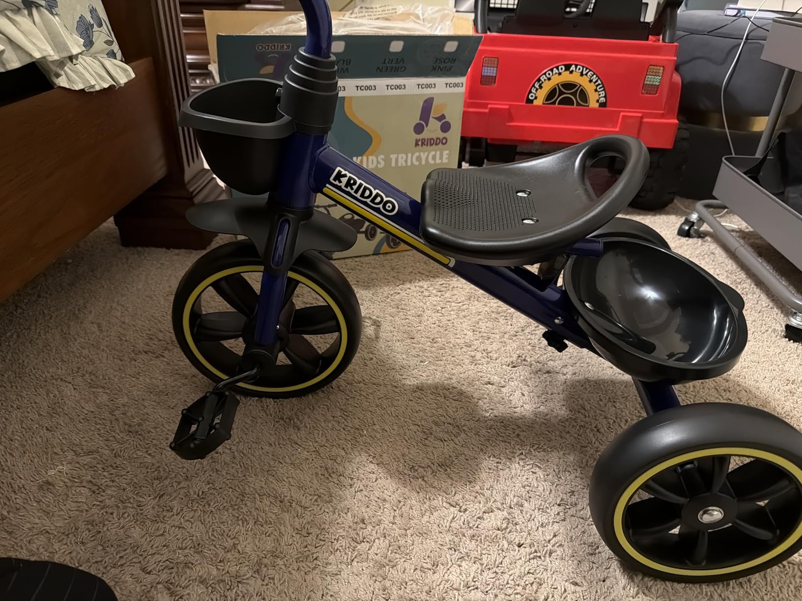 KRIDDO Toddler Tricycle for Toddlers Age 2-5, Tool-Free Trike customer photo 2
