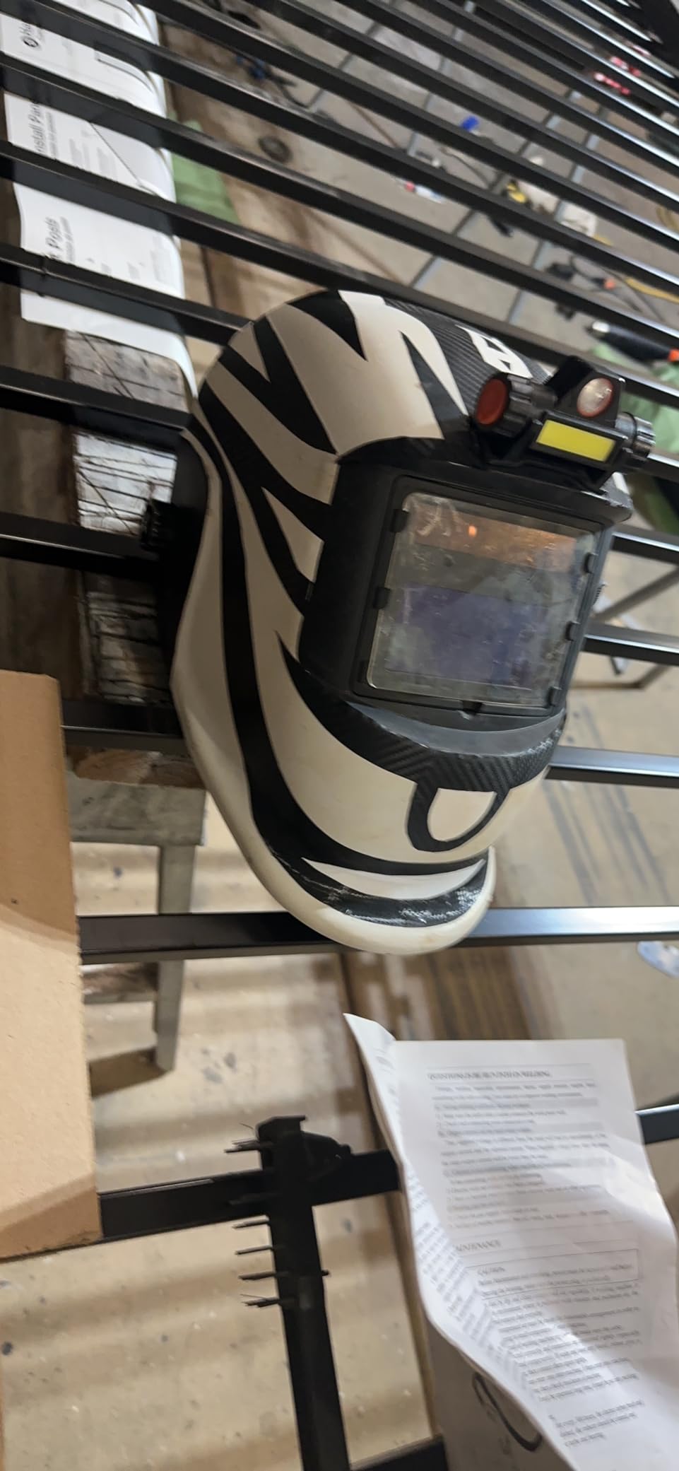 TRQWH Welding Helmet with Light True Color Auto Darkening Welding Helmets for Men Solar Powered Welding Hood with 2 Arc Sensor Wide Shade 4/9-13 for TIG MIG ARC Cool Welder Mask customer photo 1
