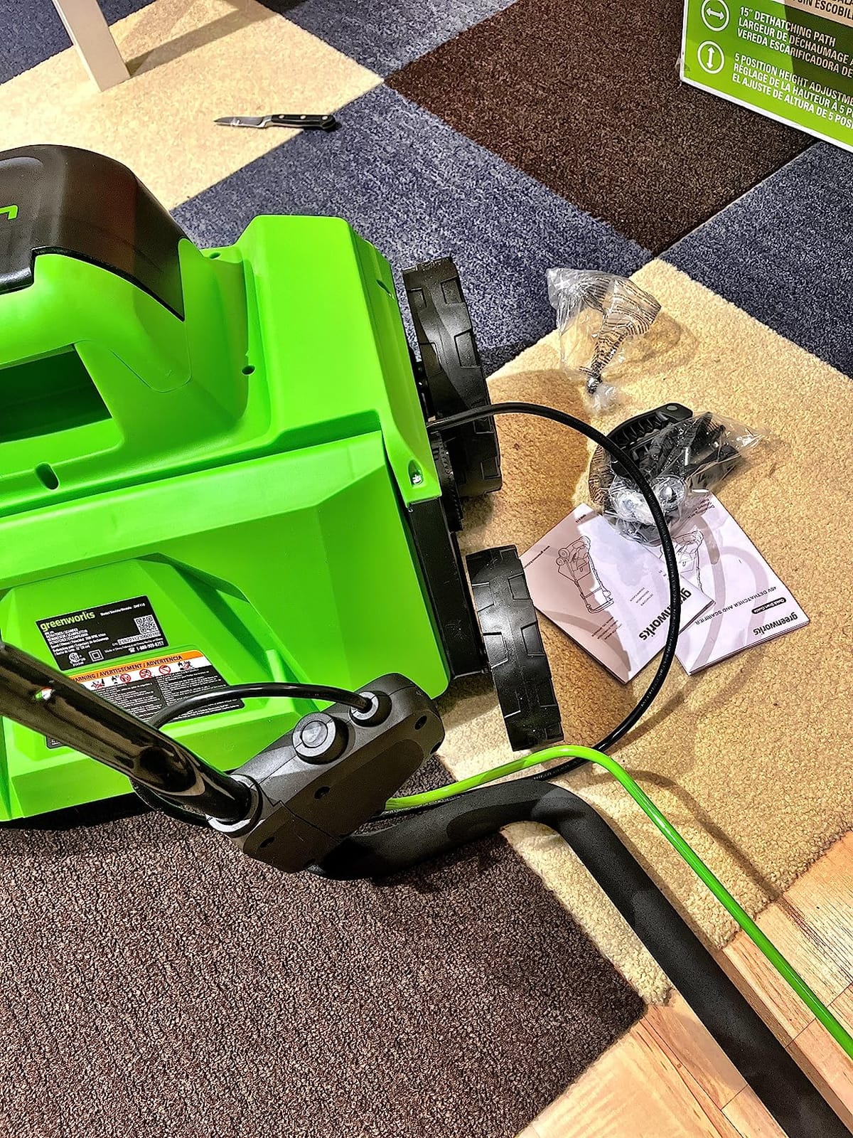 Greenworks 40V 15 inch Dethatcher/Scarifier, Tool Only customer photo 1