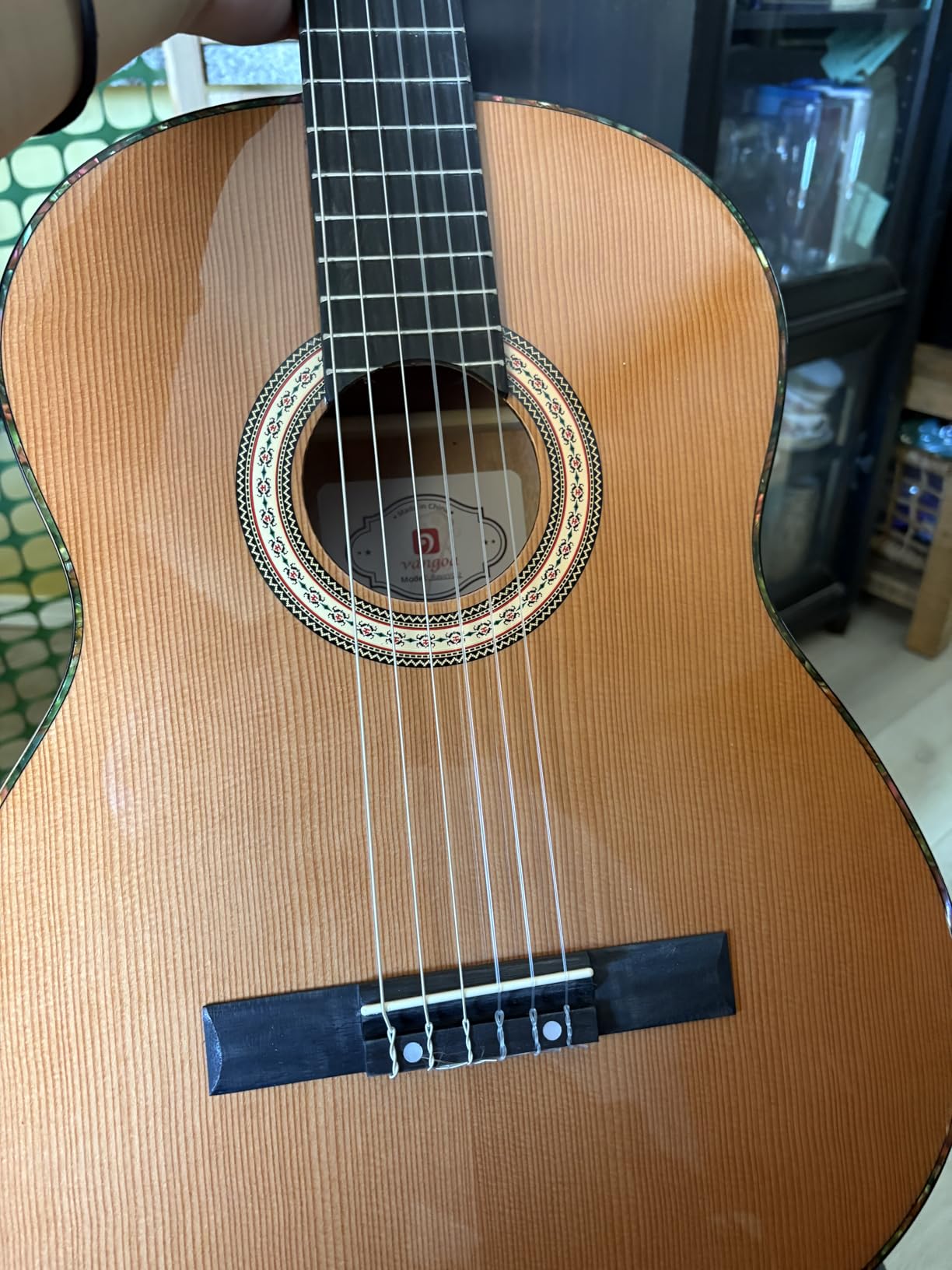 Classical Guitar Full Size 4/4 Spanish Style Classical Guitarra, 39 Inch Nylon Strings Guitar Ideal for Beginner Adults, Cedar Top, by Vangoa customer photo 1