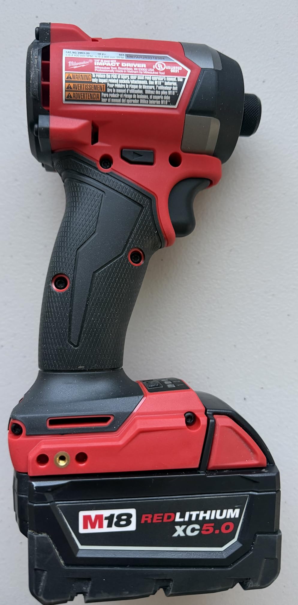 Milwaukee Electric - M18 Fuel. 1/4 HEX Impact Driver customer photo 2