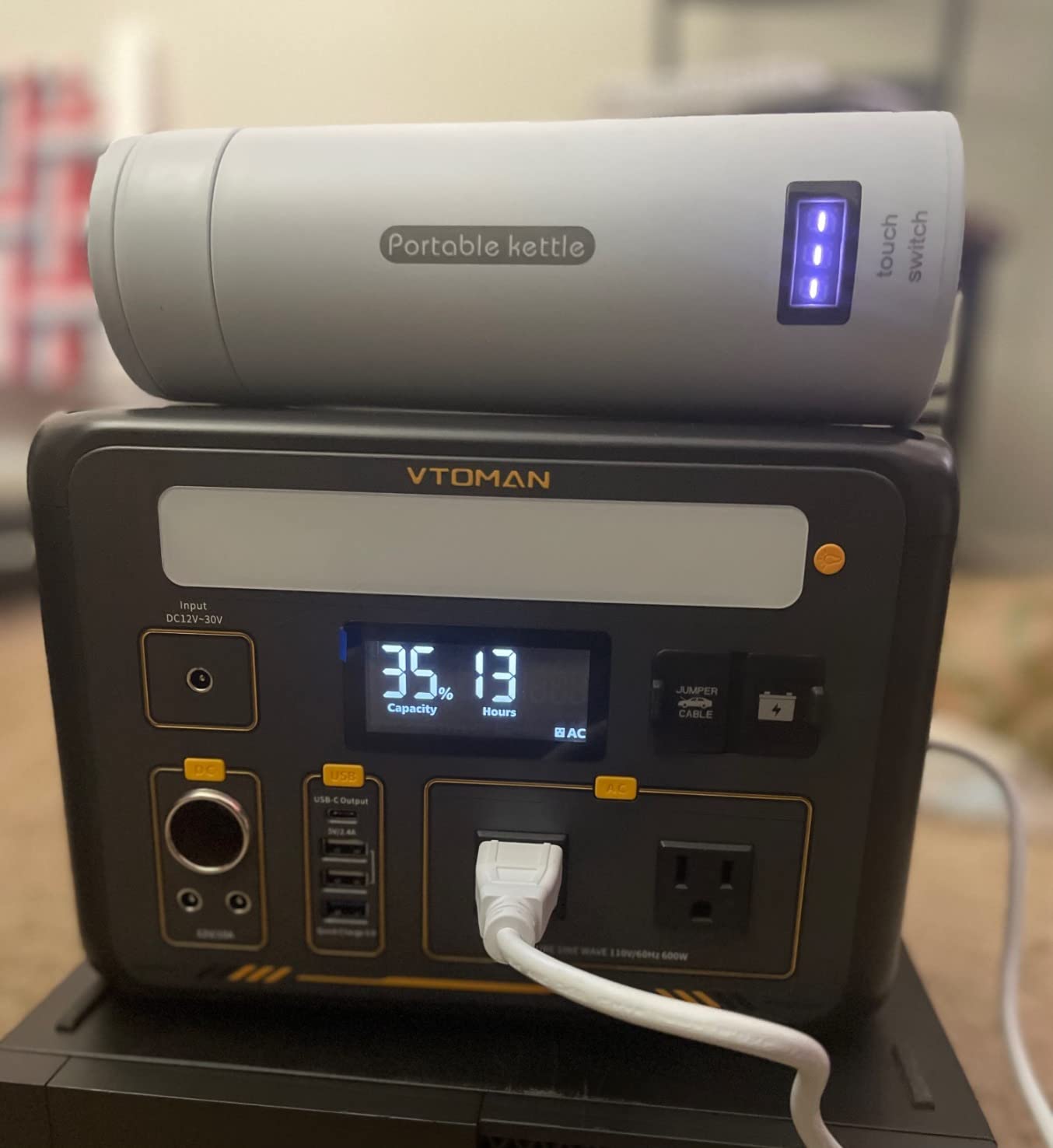 VTOMAN Jump 600X Portable Power Station 600W, 9 Ports LEP Solar Generator customer photo 1