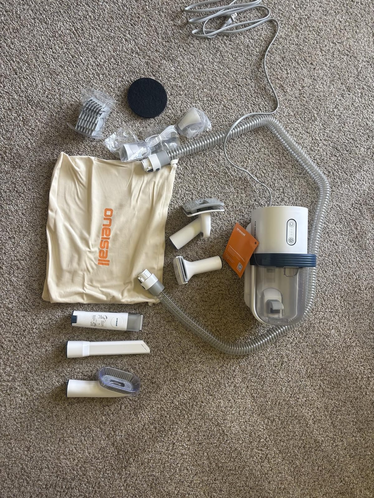 oneisall Dog Grooming Vacuum,7 in 1 Grooming kit Tools with Low Noise customer photo 2