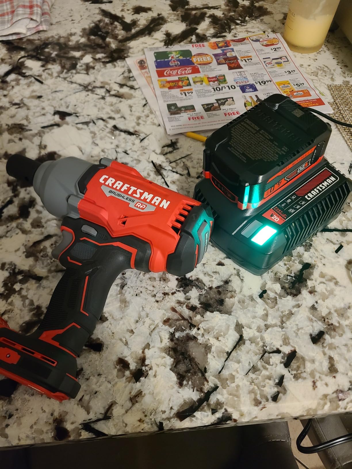 CRAFTSMAN V20 RP Impact Wrench, Cordless, Brushless, High Torque, 1/2 Inch, 4Ah Battery and Charger Included (CMCF940M1) customer photo 2