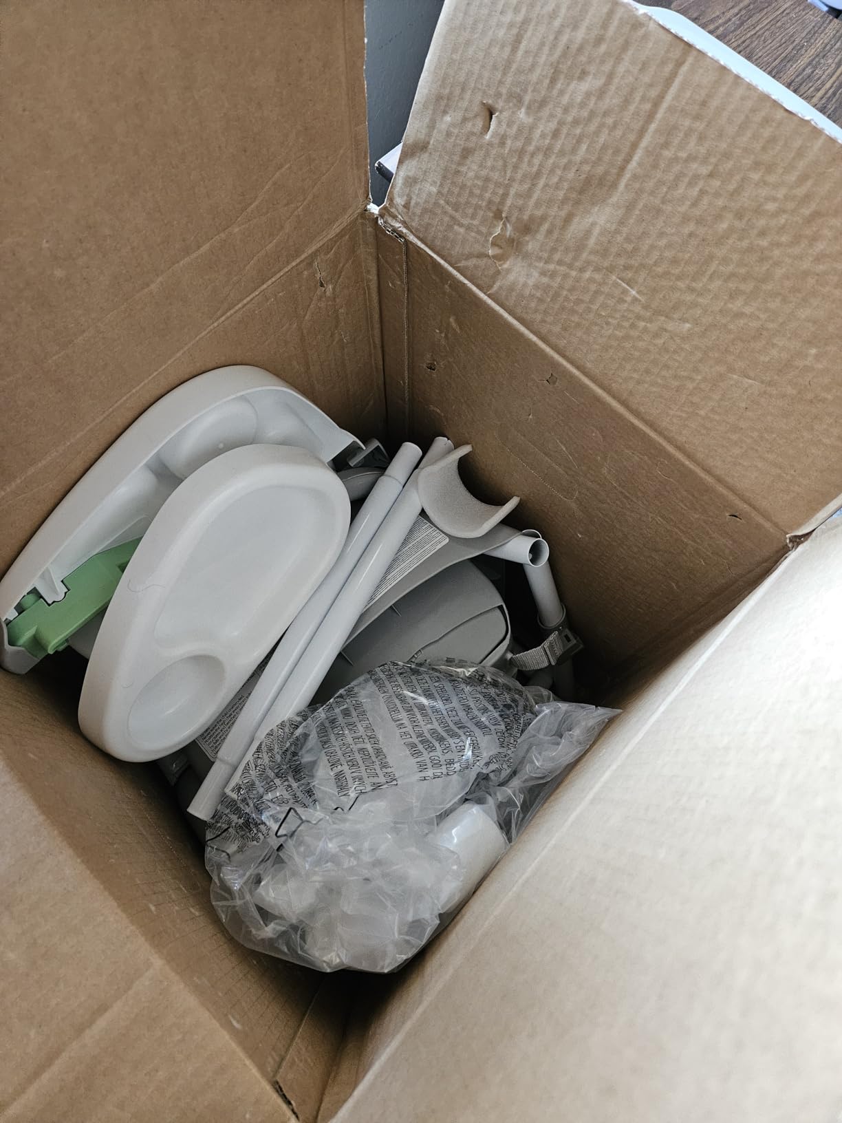 Ingenuity Full Course 6-in-1 High Chair - Baby to 5 Years Old, 6 Convertible Modes, 2 Dishwasher Safe Trays - Astro, 13108 customer photo 1