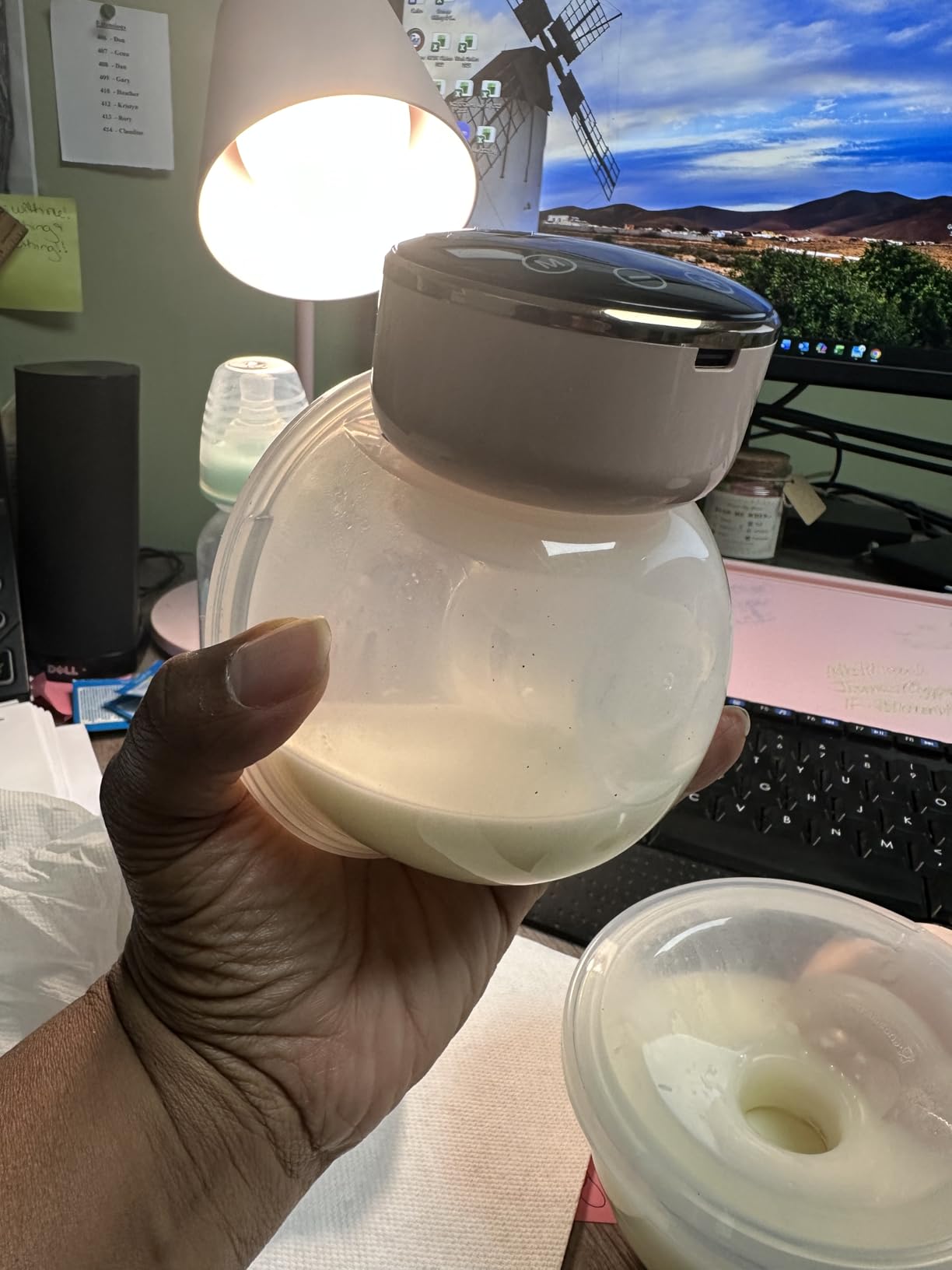 NaNaLazy Wearable Breast Pump Hands Free of Longer Battery Life & LED Display, Portable Electric Breast Pump with 3 Modes & 9 Levels & Low Noise, 24 mm Flange, 2 Pcs Pink customer photo 1