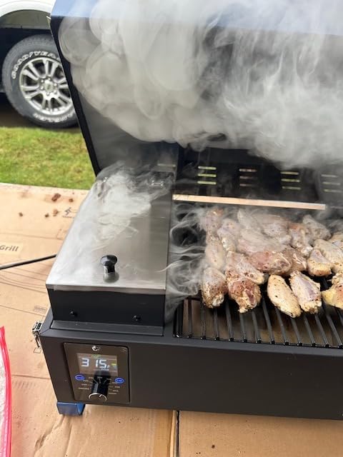 ONLYFIRE GRILLS BBQ Wood Pellet Grill Smoker, Blue GS313 customer photo 2