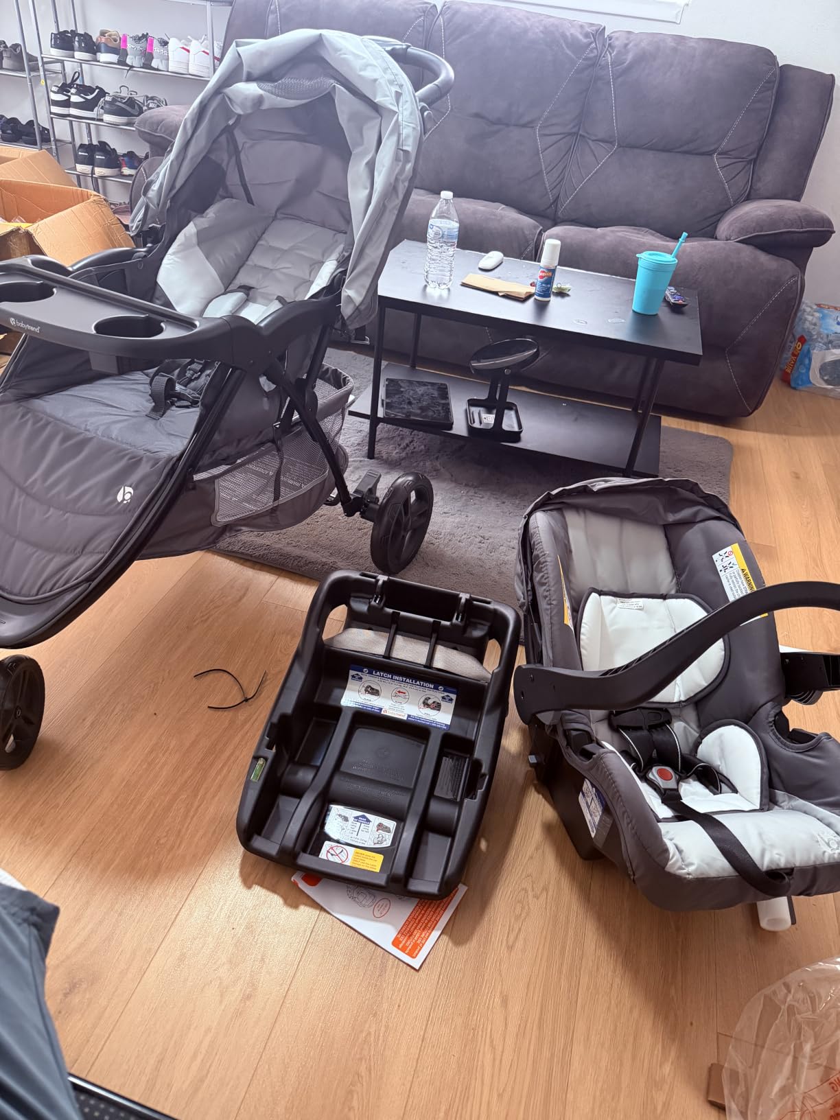 Baby Trend EZ Ride Travel System with EZ-Lift Infant Car Seat, Dash Grey customer photo 2