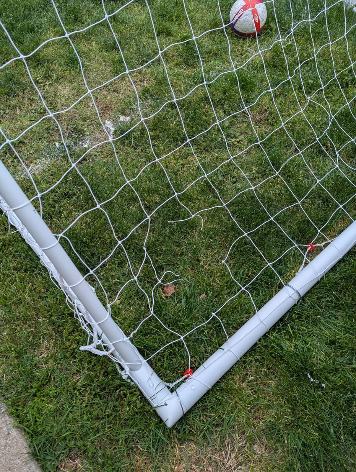 QuickPlay Q-Fold Folding Soccer Goal - Weatherproof PVC for Backyard customer photo 1