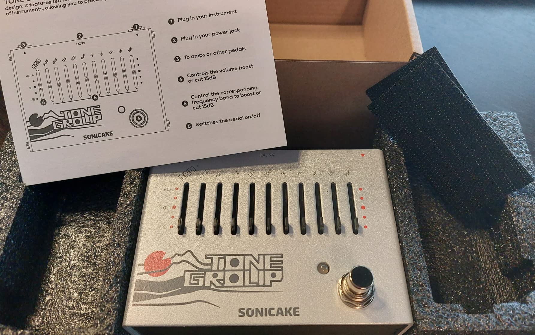 SONICAKE EQ Equalizer Guitar Effects Pedal Tone Group 10-Band customer photo 1