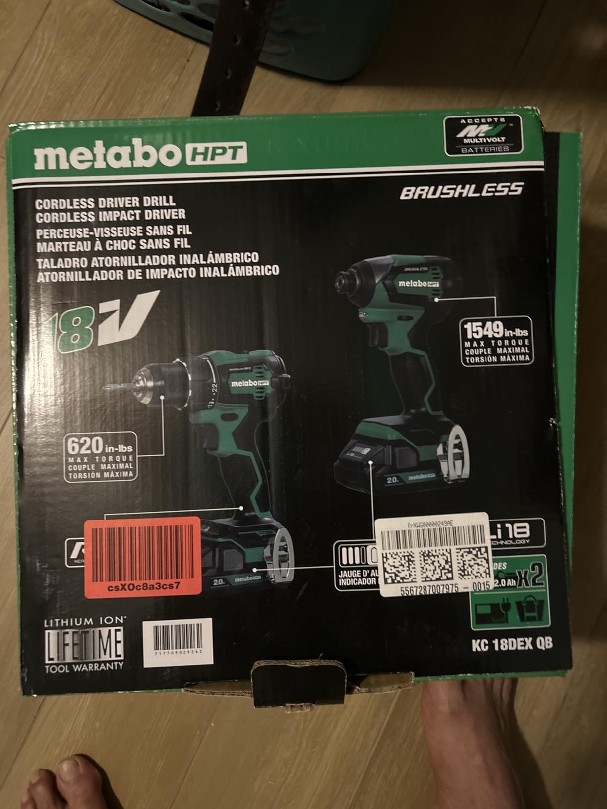 Metabo HPT 18V Cordless Brushless Drill Impact Driver, KC18DEXQB customer photo 1