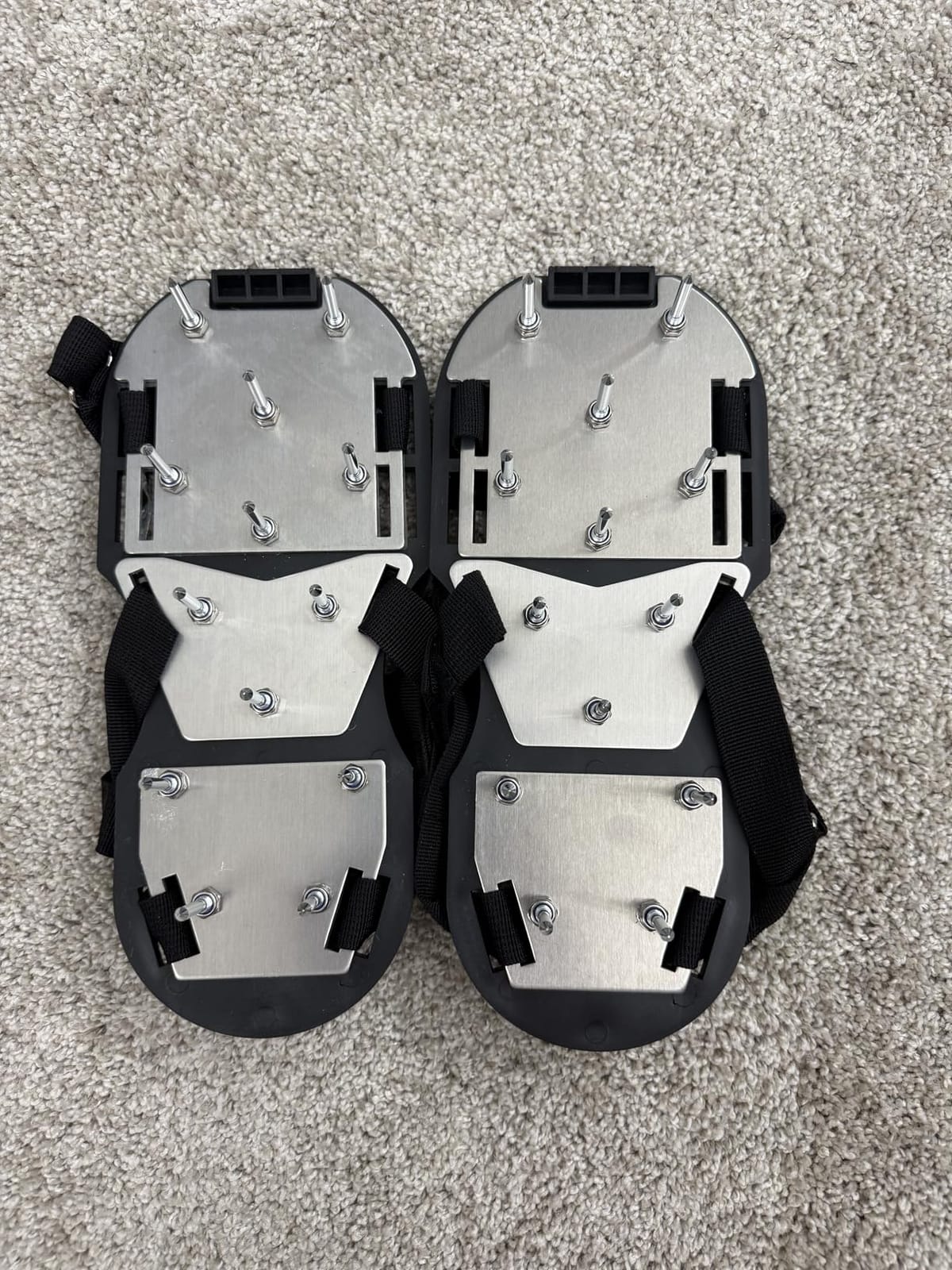 Lawn Aerator Shoes for Grass - Pre-Assembled Grass Aerator Shoes for Lawn - Soil Yard Aerator Tool for Aerating Patio Garden, Black customer photo 2
