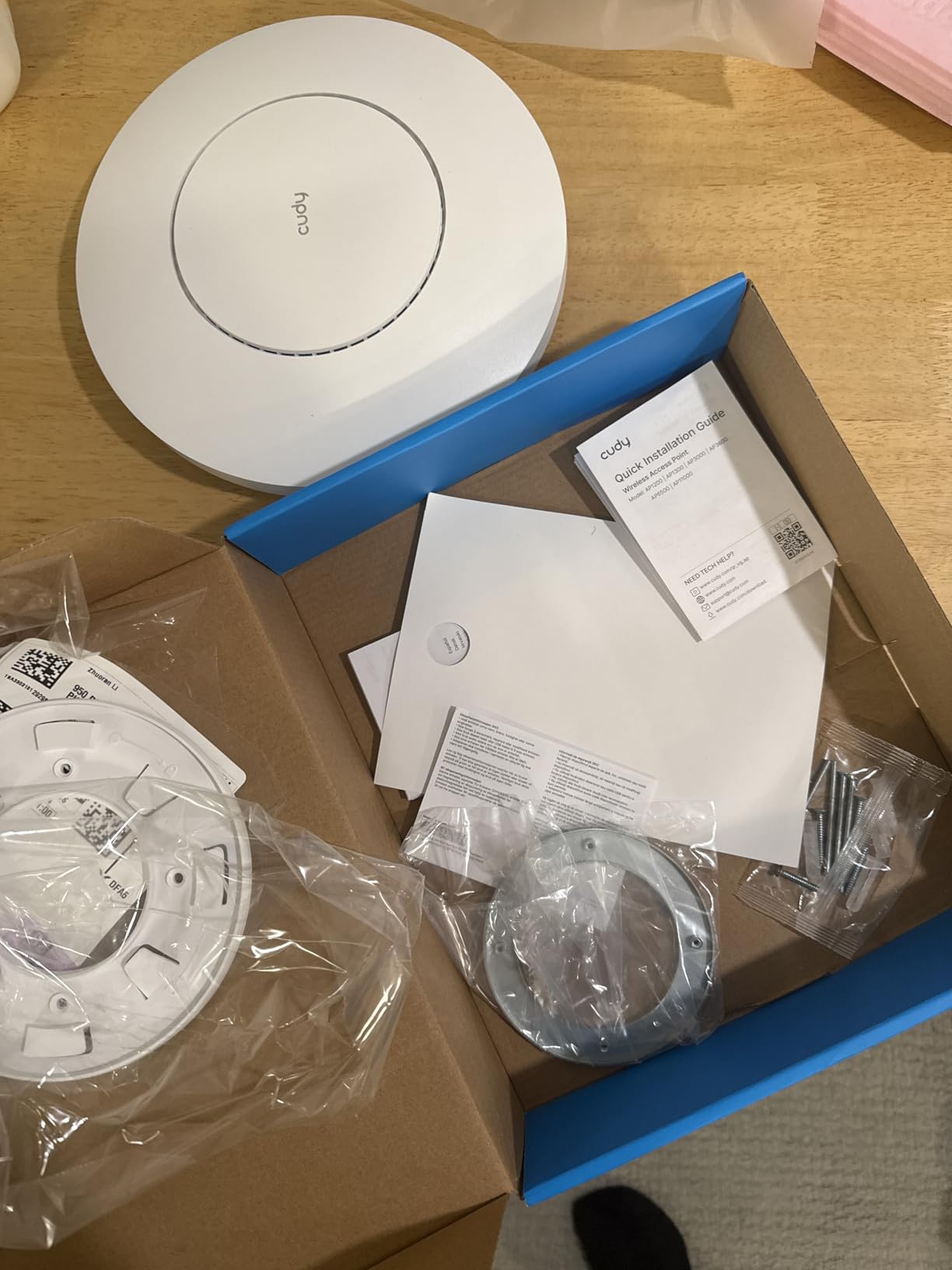 Cudy AC1200 Dual Band Ceiling Mount Wi-Fi 5 AP, PoE/DC Ready, AP1300 customer photo 2