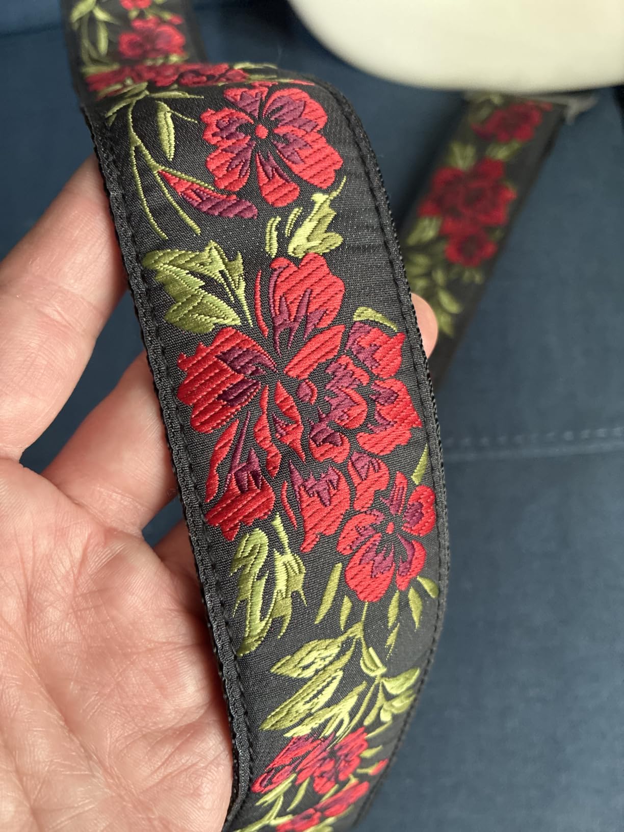 Art Tribute Guitar Strap For Acoustic, Electric and Bass Guitars, Adjustable Padded Leather Ends Guitar Straps For Men and Women, Includes 2 Picks, Strap Locks and Strap Button customer photo 2