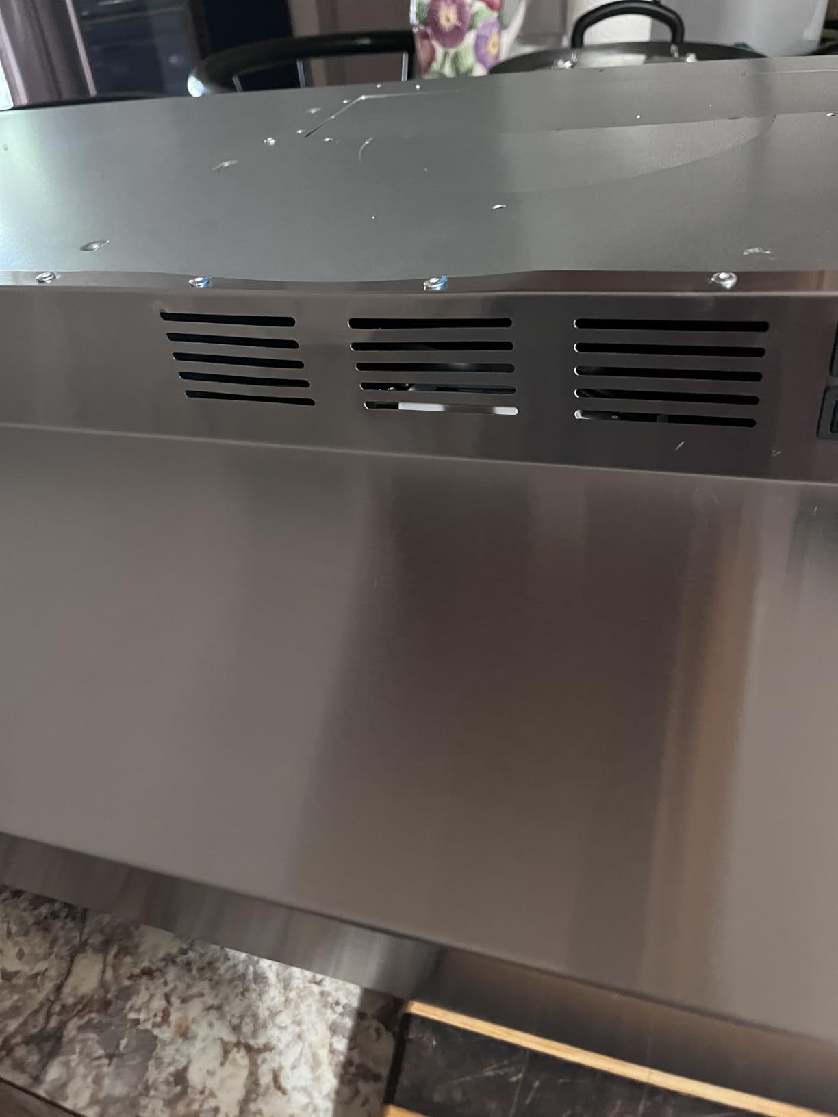 SNDOAS Range Hood 30 inch Under Cabinet, Ducted/Ductless Convertible Kitchen Hood, Stainless Steel Vent Hood with LED Light,Under Cabinet Hood with 2 Speed Exhaust Fan,Black customer photo 1