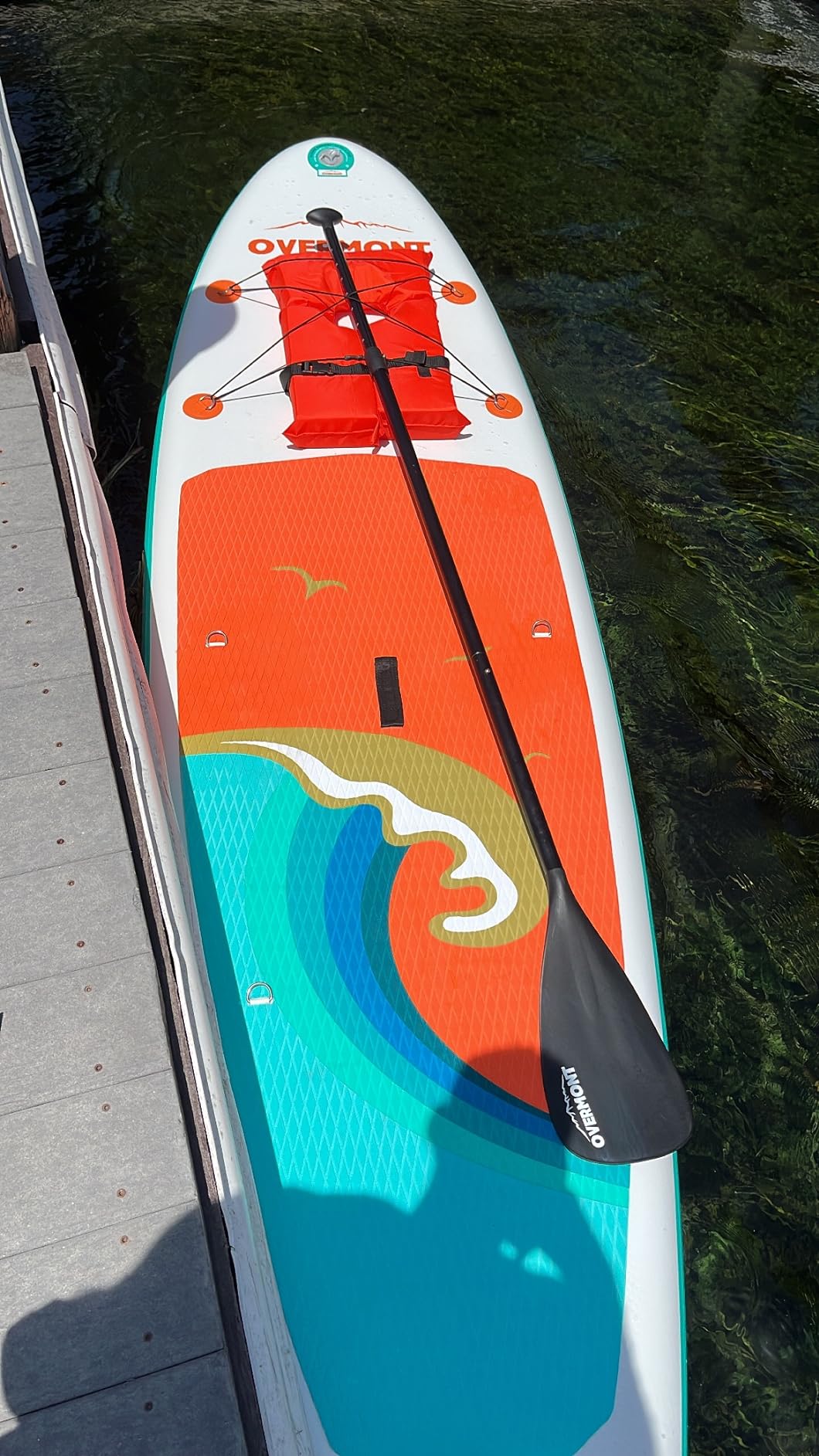 Overmont Inflatable Stand Up Paddle Board 10'6