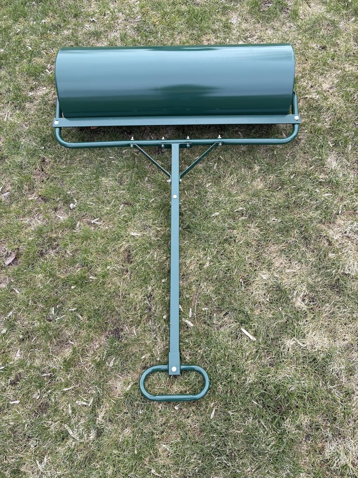 Goplus Lawn Roller, Push/Tow-Behind Lawn Roller, 30 Gallon/113L Water Sand Filled Sod Roller Drum Roller with Detachable Gripping Handle, Yard Roller Pull Behind a Tractor for Garden Yard Park Farm customer photo 2