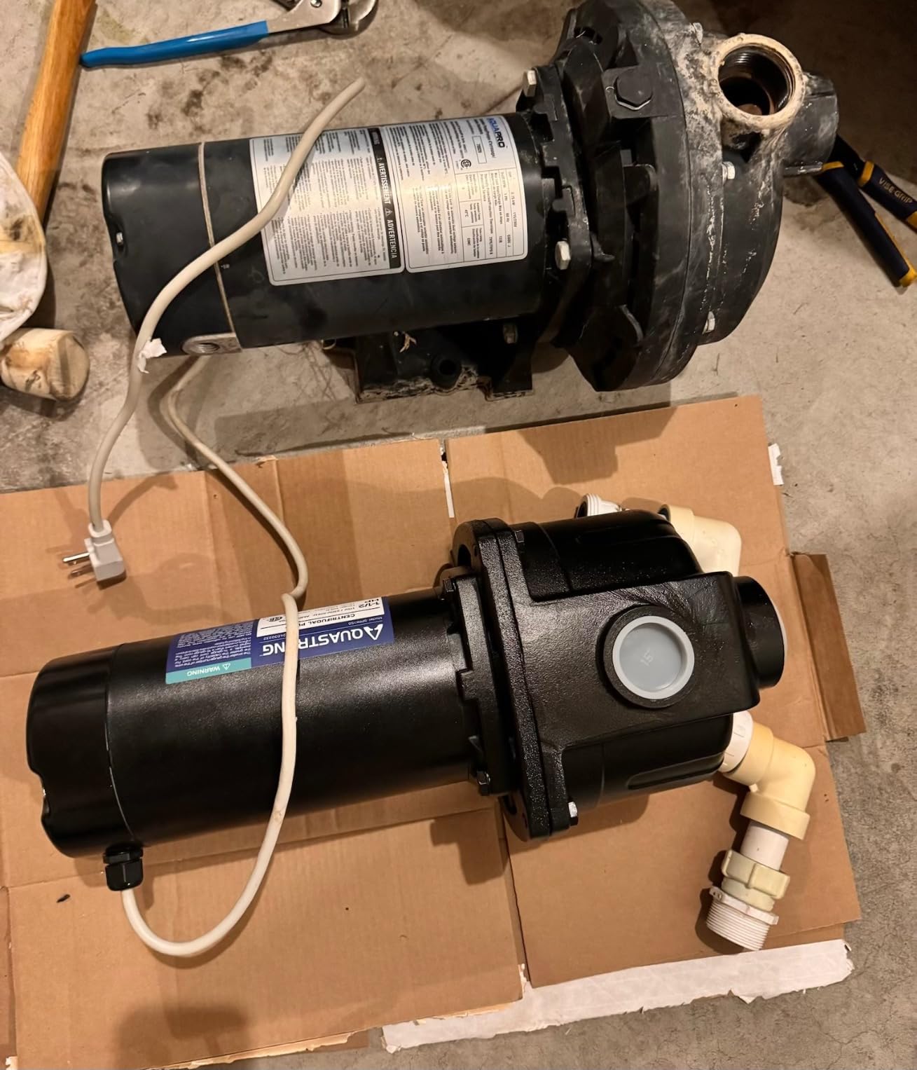 AQUASTRONG 1.5 HP Shallow Well Jet/Centrifugal Pump, 4250 GPH, 115/230V, Durable Cast Iron Booster Pump for Lawn Sprinkler, Garden Irrigation customer photo 1