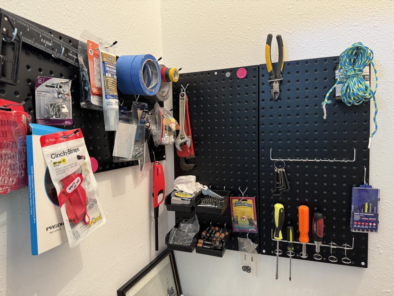 Ultrawall Metal Pegboard Wall Panels, Peg Boards for Garage Tool Storage customer photo 2