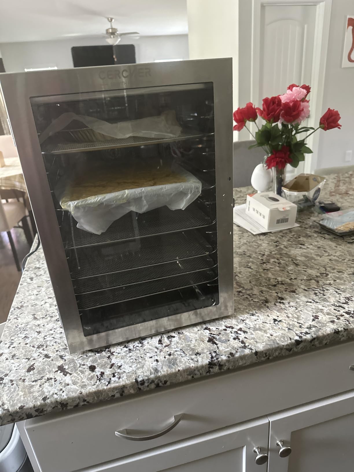 Food-Dehydrator Machine Adjustable Temperature 12 Trays 800W Food Dryer customer photo 1