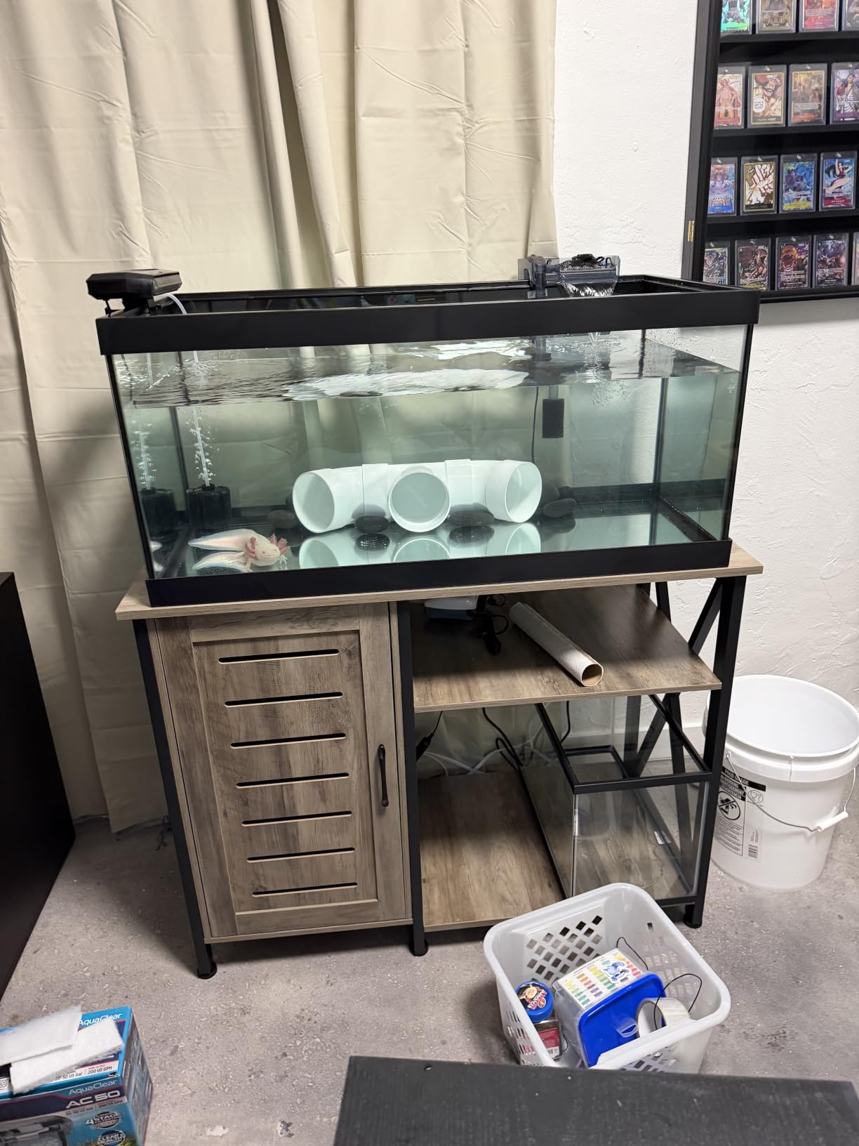 Herture 55-75 Gallon Fish Tank Stand, Reptile Tank Stand with Power Outlets customer photo 1