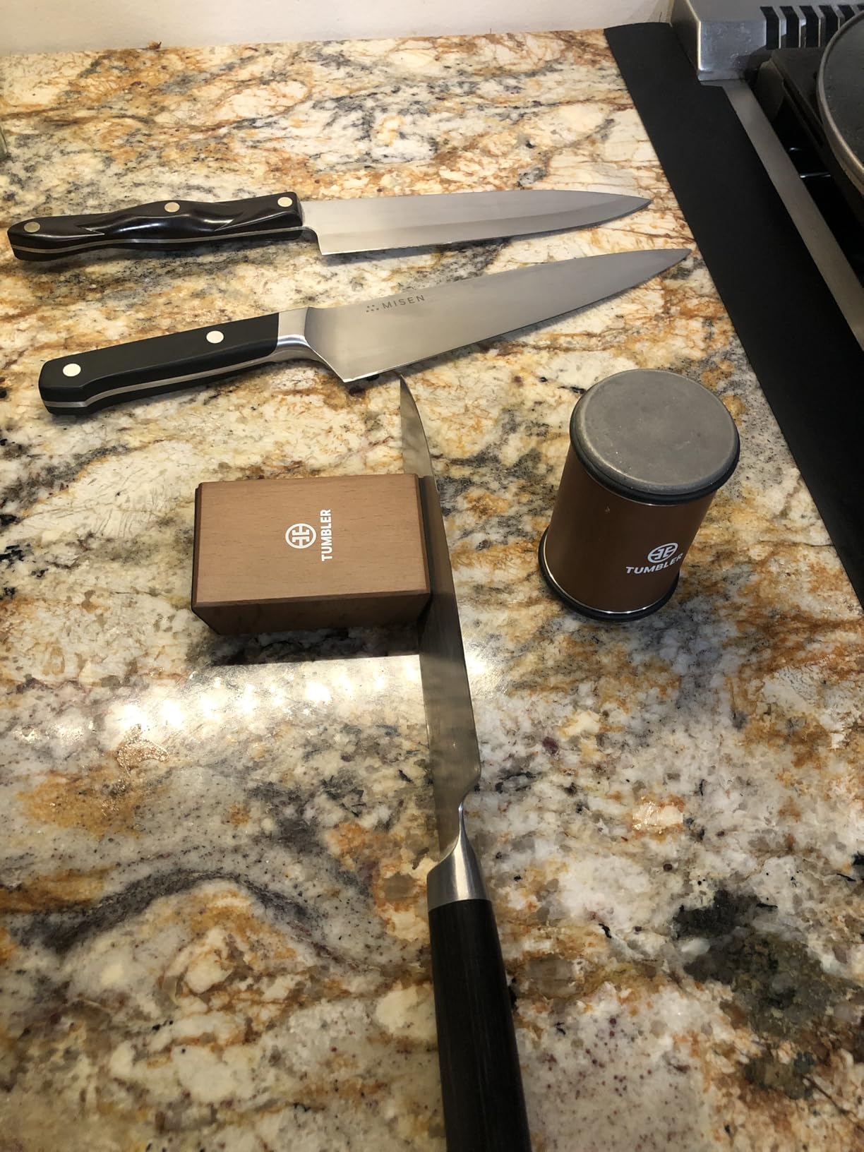 The Original Tumbler Rolling Knife Sharpener™ (Wood) customer photo 2