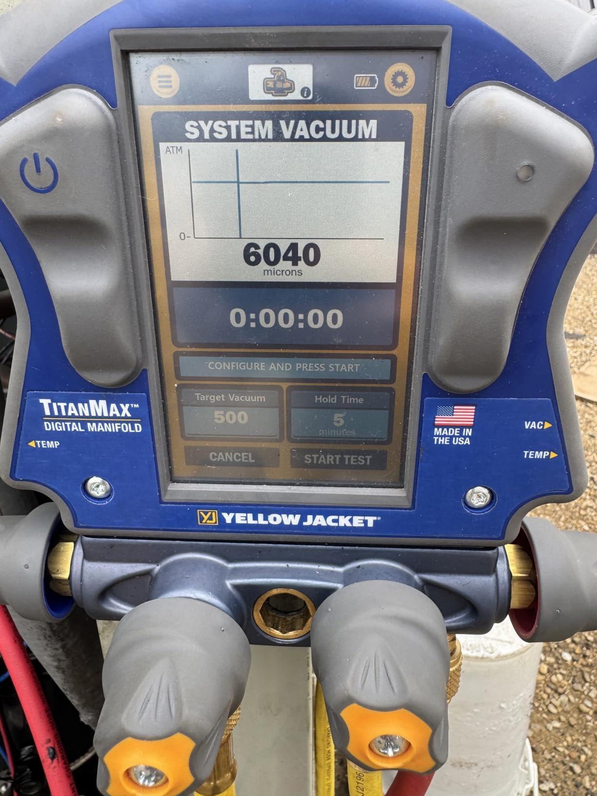 OMT 9 CFM 2 Stage Rotary Vane Vacuum Pump for R12 R22 R134a R410a customer photo 1