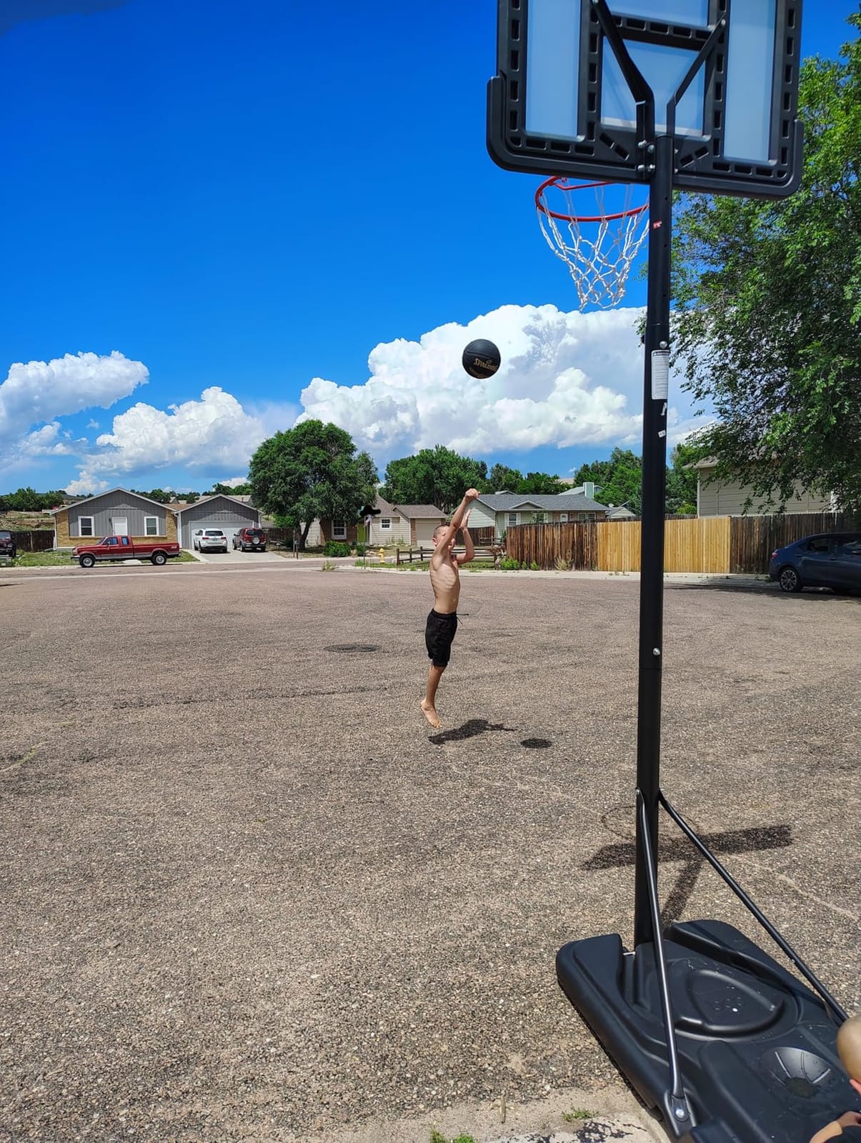 Best Choice Products 10ft Regulation Basketball Hoop, Height Adjustable Outdoor Goal w/Shock Absorbent Rim, Base Gel, 2 Wheels customer photo 1