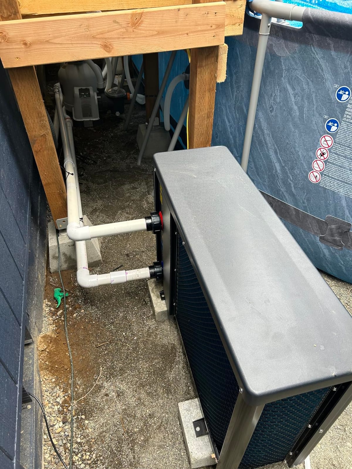 Raypak Crosswind 40i 33,000BTU Electric Swimming Pool Heat Pump Heater, 208/230V Hard Wired Inverter Technology, WiFi, Above Ground & In Ground Pool and spa Heater and Chiller, 9000 Gallon, Heat Cool customer photo 2