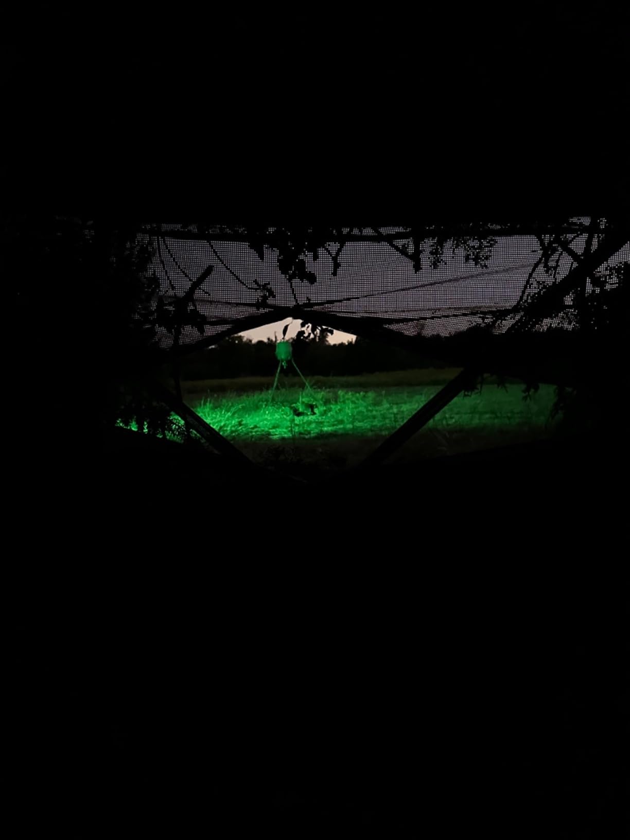 Extra Large Hunting Blind 4 Person, 288/360 Degree See Through Pop up Ground Blinds for Deer Turkey Duck Hunting, Bow Hunting Adjust Windows with Silent Zipper customer photo 2
