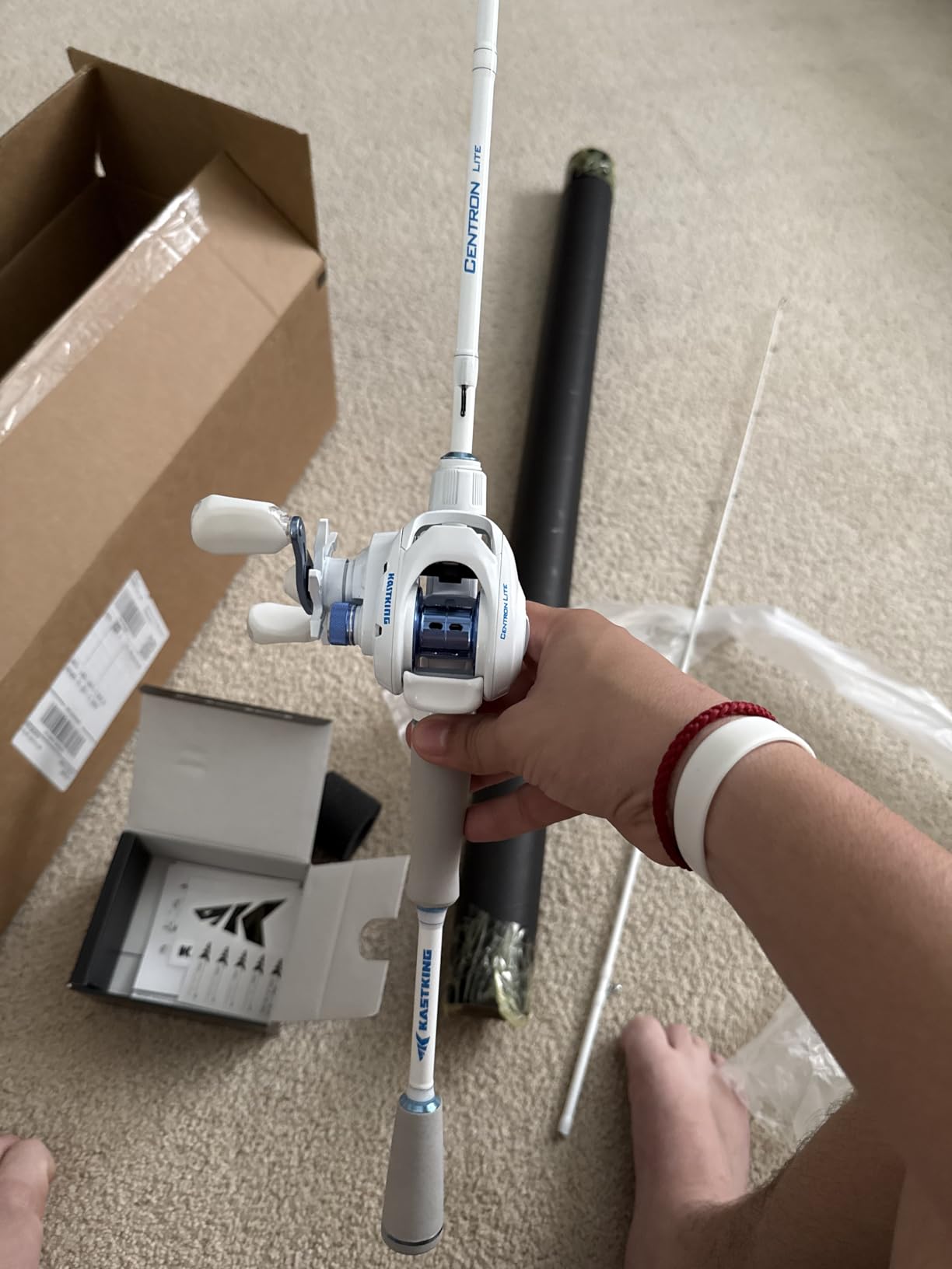 KastKing Centron Lite Fishing Rod and Reel Combo, Baitcaster & Spinning customer photo 2