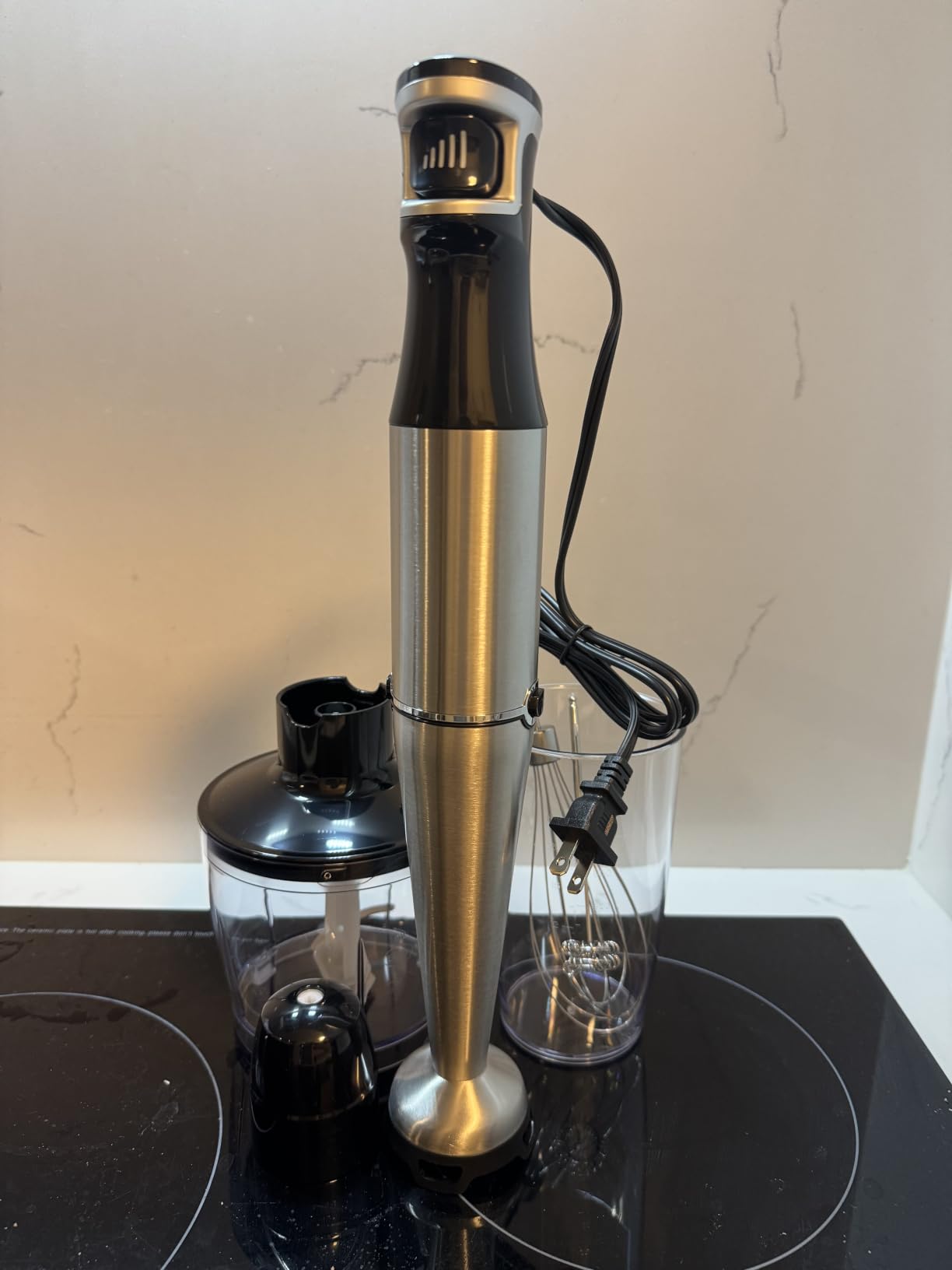 Turelar Immersion Blender Handheld Corded, 1100W 5 in 1 Hand Blender Set customer photo 2