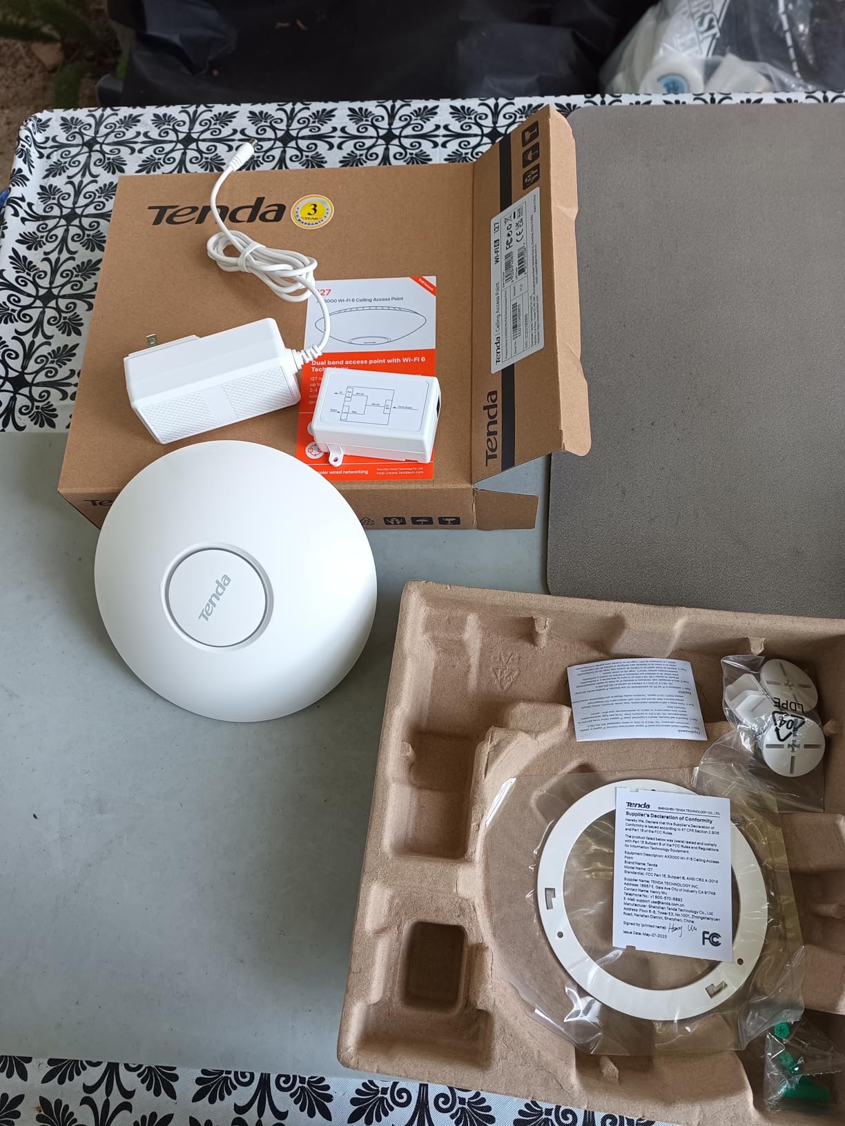 Tenda WiFi 6 AX3000 Wireless Access Point | Dual Band WAP for Business/Home customer photo 1
