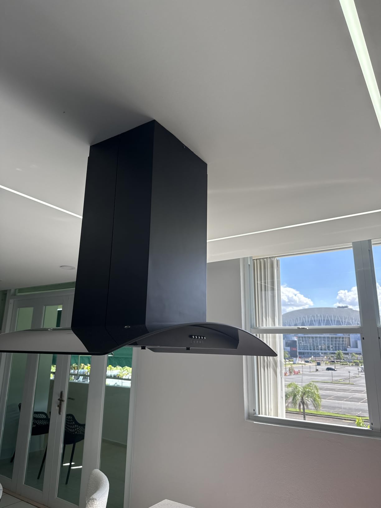 FIREGAS Island Range Hood 36 inch, 700 CFM Ceiling Mount Kitchen Vent Hood customer photo 1