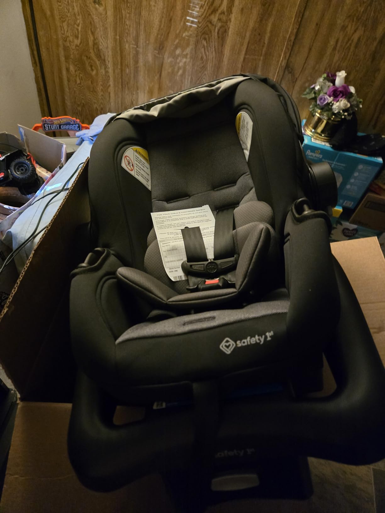 Safety 1st OnBoard FLX Infant Car Seat with Base, Lightweight Baby Car Seat for Travel, Wisteria Lane 2 customer photo 2