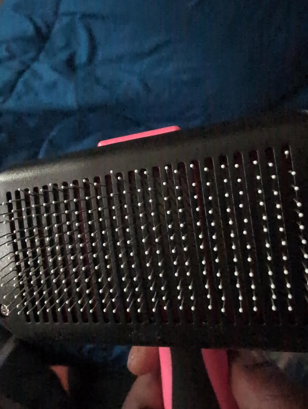 Dipoo Self Cleaning Shedding Brush - Skin Friendly Grooming Tool for Dogs, Cats, and Puppies, Deshedding and Hair Removal for Long and Short Haired Pets, Black customer photo 2