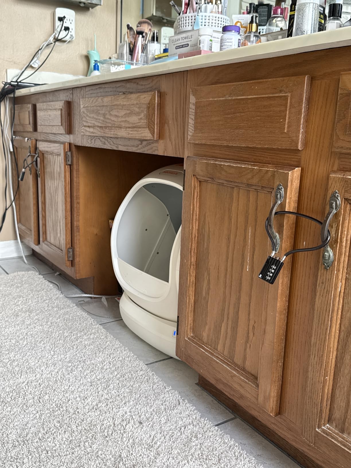Meowant Self-Cleaning Cat Litter Box, 75L Extra Large Open-Top, APP Control customer photo 1