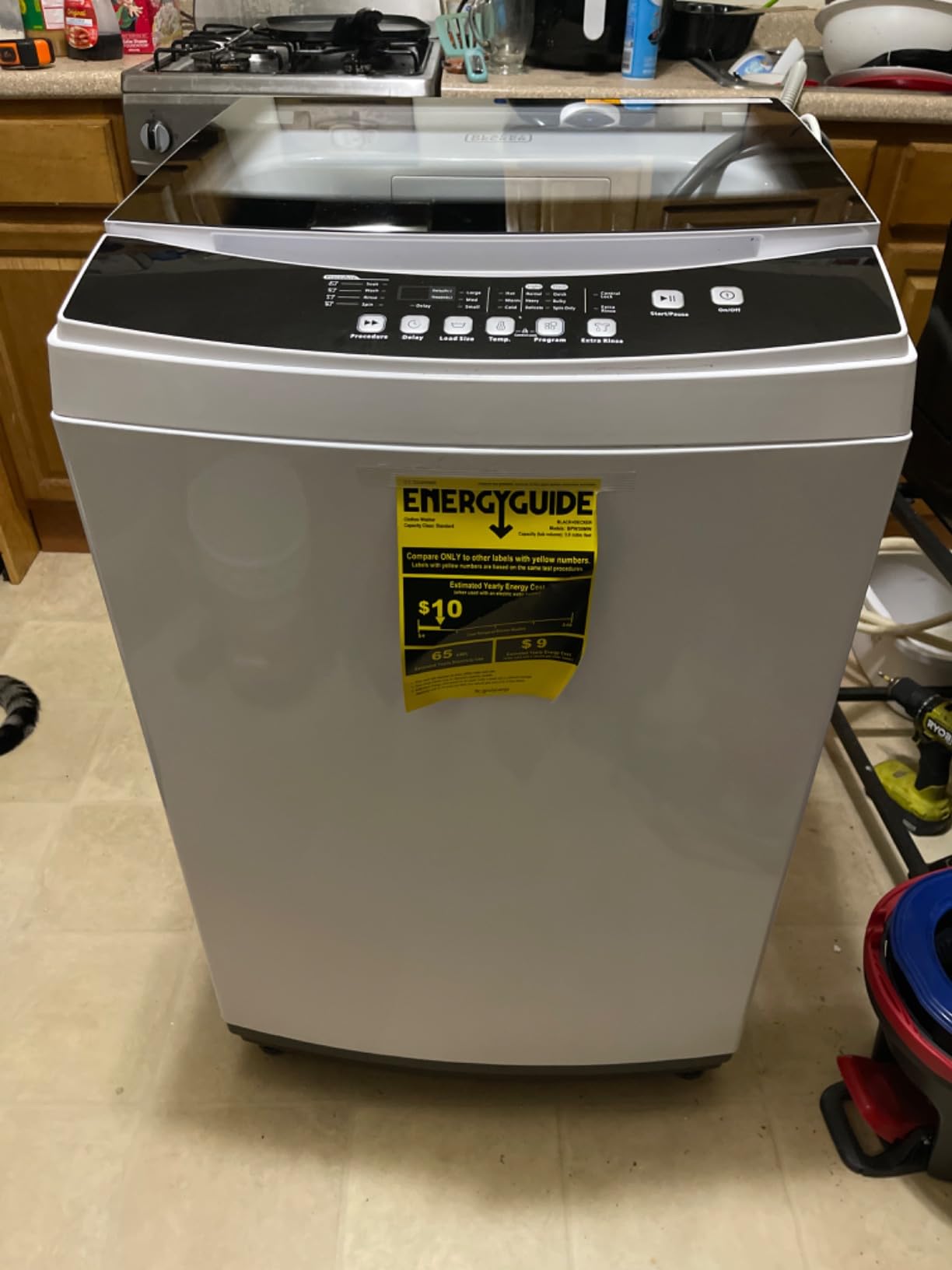 BLACK+DECKER 4.5 Cu. Ft. Front Load Washer, 120V, BFLW45M, White customer photo 1