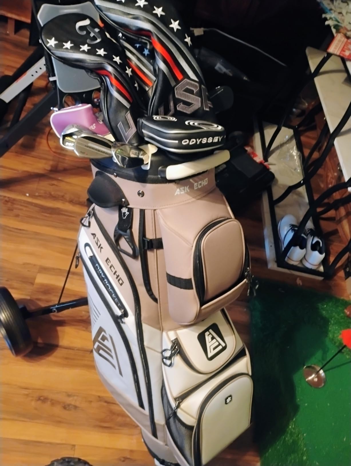ASK ECHO T-Lock 3.0 Golf Cart Bag, Quiet 14-Way Full-Length Divider customer photo 2