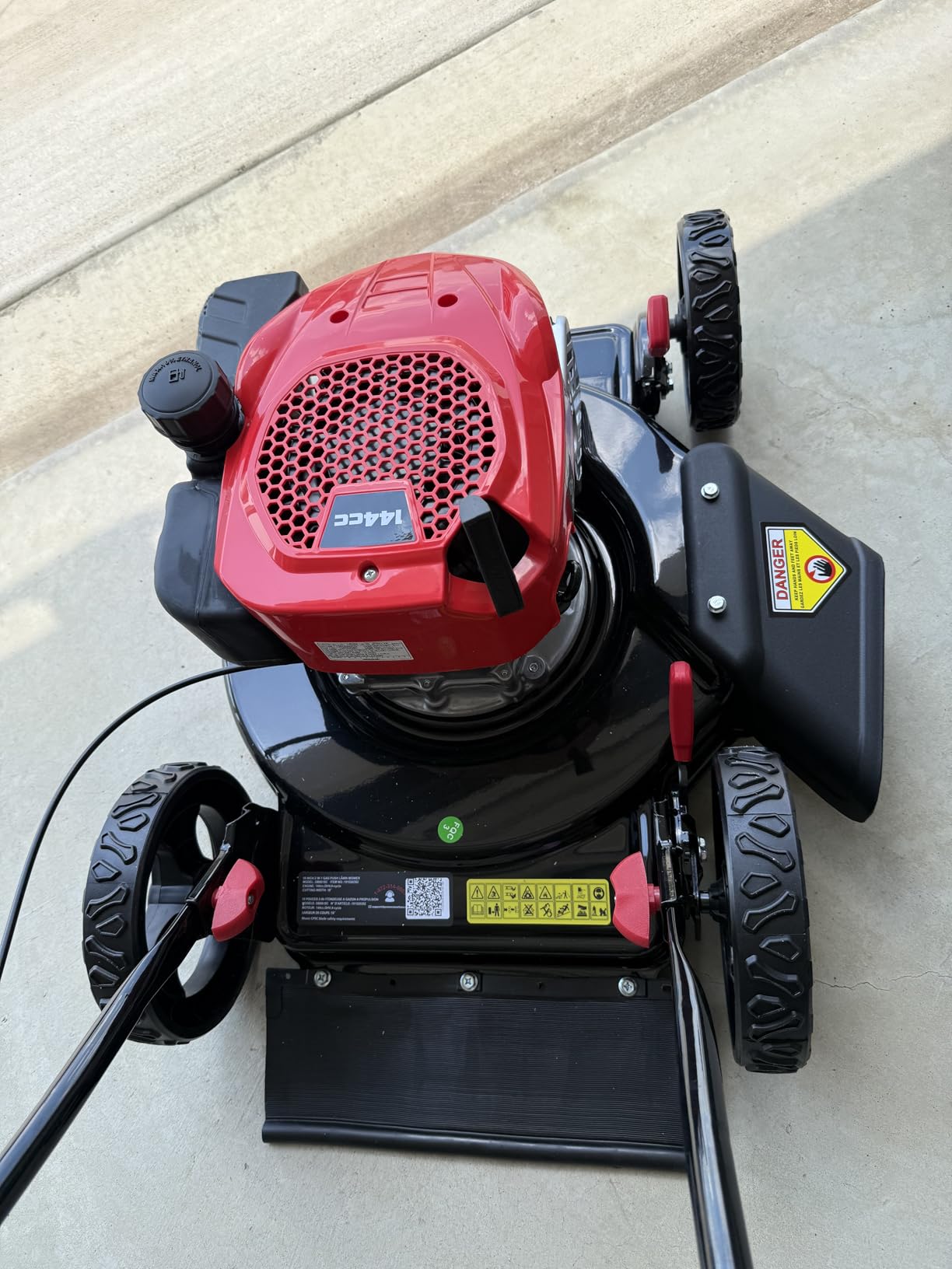 PowerSmart EasyCut 18-Inch Gas Lawn Mower, 144cc 4-Cycle Engine, Walk-Behind Push Lawn Mower, Side Discharge, 5-Position Height Adjustment, Ideal for Small Yards customer photo 1