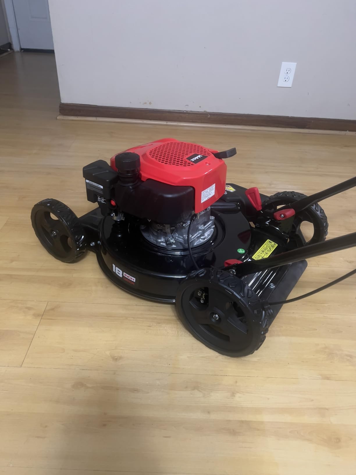 PowerSmart EasyCut 18-Inch Gas Lawn Mower, 144cc 4-Cycle Engine, Walk-Behind Push Lawn Mower, Side Discharge, 5-Position Height Adjustment, Ideal for Small Yards customer photo 2