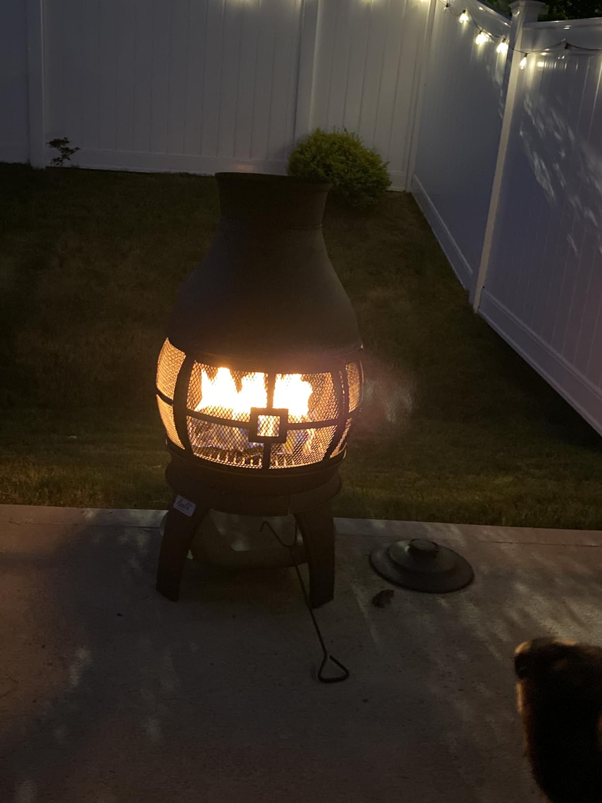 BALI OUTDOORS Fire Pit Wood Burning Chiminea Outside customer photo 1