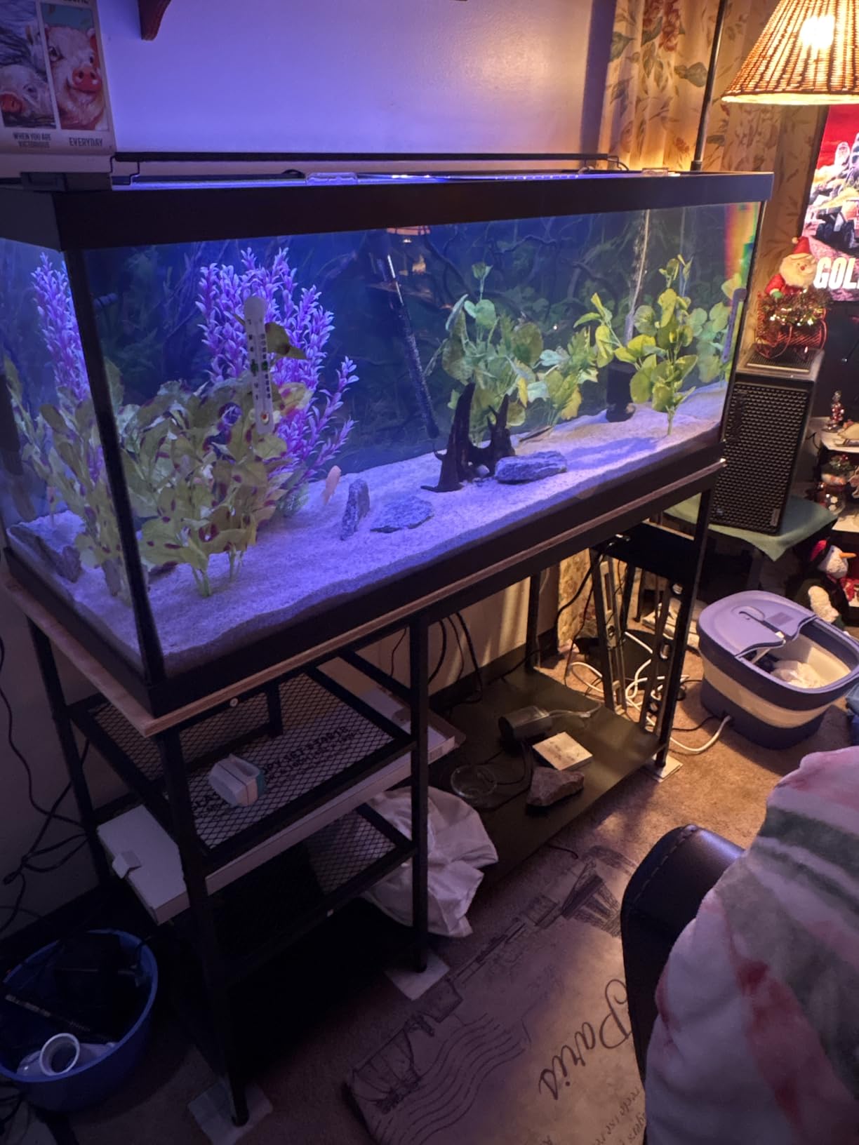 Keelian 55-75 Gallon Fish Tank Stand With Power Outlets for Aquarium Stand customer photo 1
