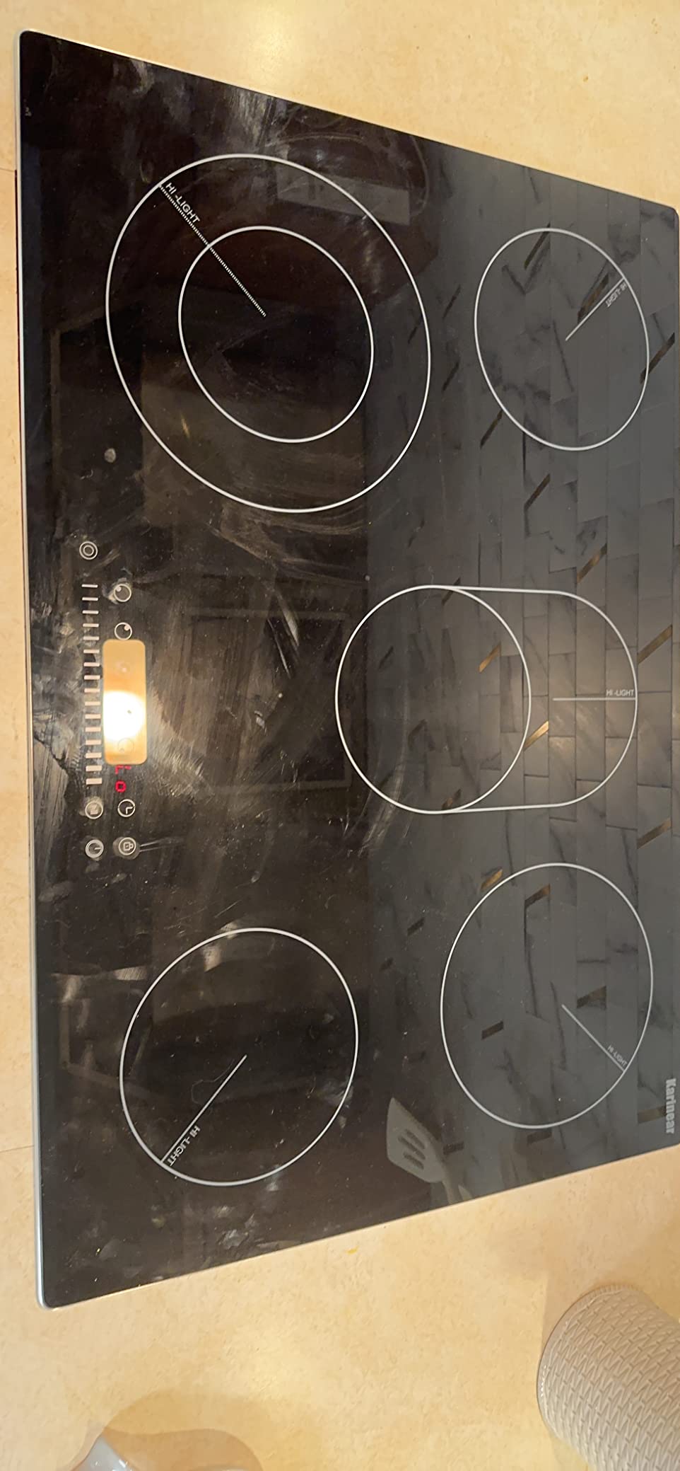 Karinear 36 Inch Electric Cooktop, 5 Burners Electric Stove Top, Drop-in customer photo 1