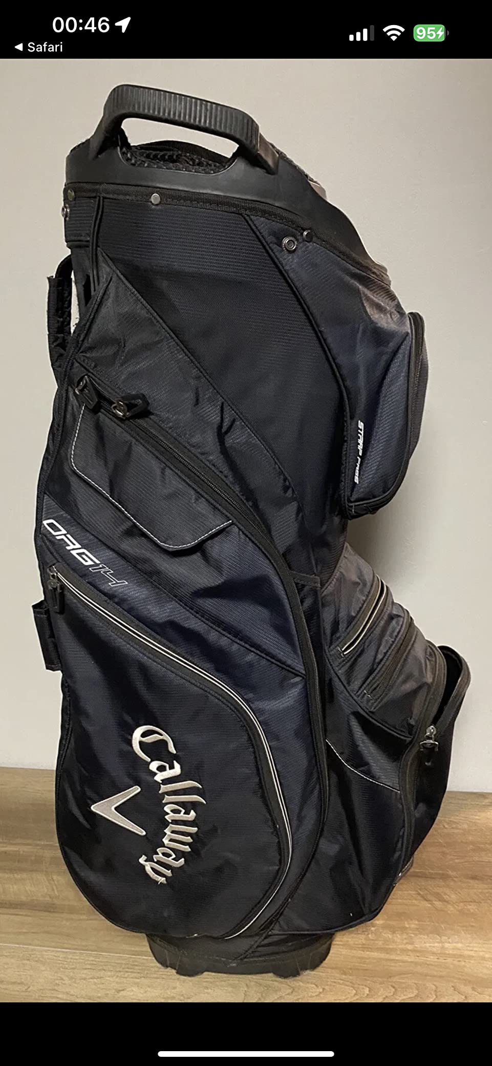 Callaway Golf ORG 14 Cart Bag (Navy/Flow Yellow) customer photo 1