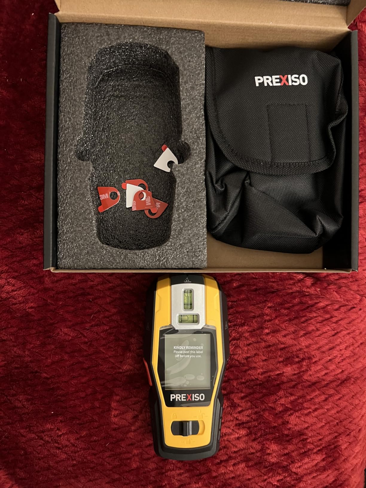 PREXISO 2-in-1 Stud Finder with Laser Level, Rechargeable Cross Line Laser customer photo 1