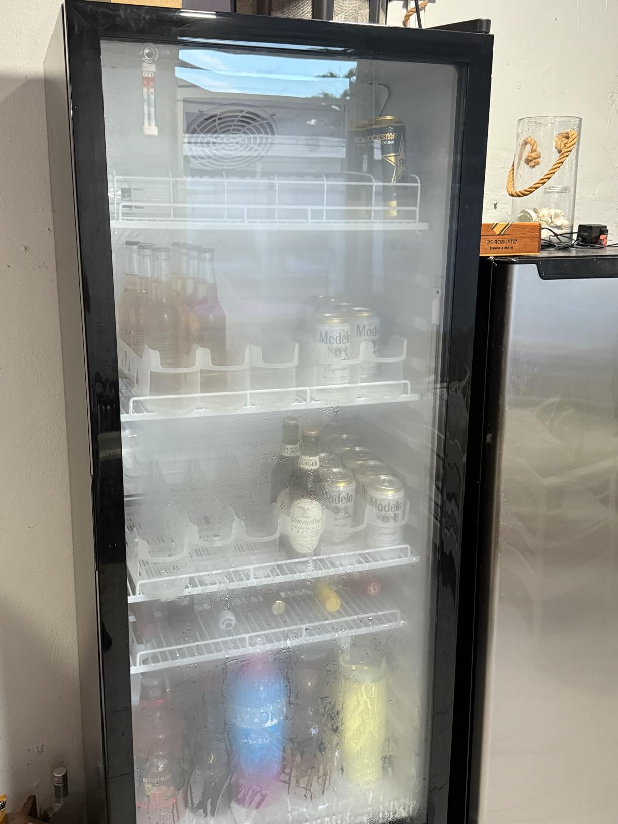 BODEGACOOLER Commercial Beverage Refrigerator, 290L Display Fridge with Soft LED Light, 264 Cans & 120 Bottles Commercial Merchandiser Refrigerator For Kitchen, Home,Office,Garage,Gym,Shop,Man cave customer photo 1
